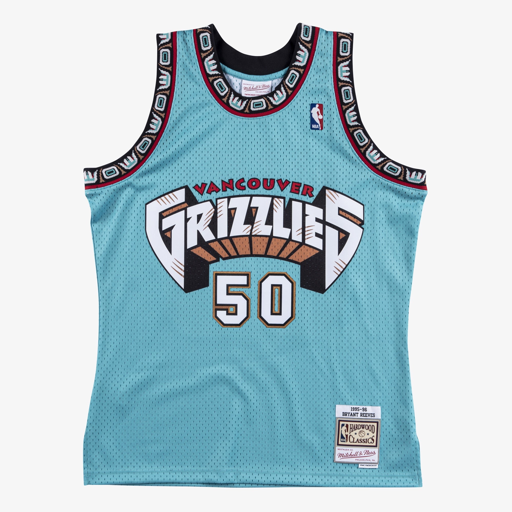 Bryant Reeves Vancouver Grizzlies 1995 Authentic Swingman Jersey - Teal