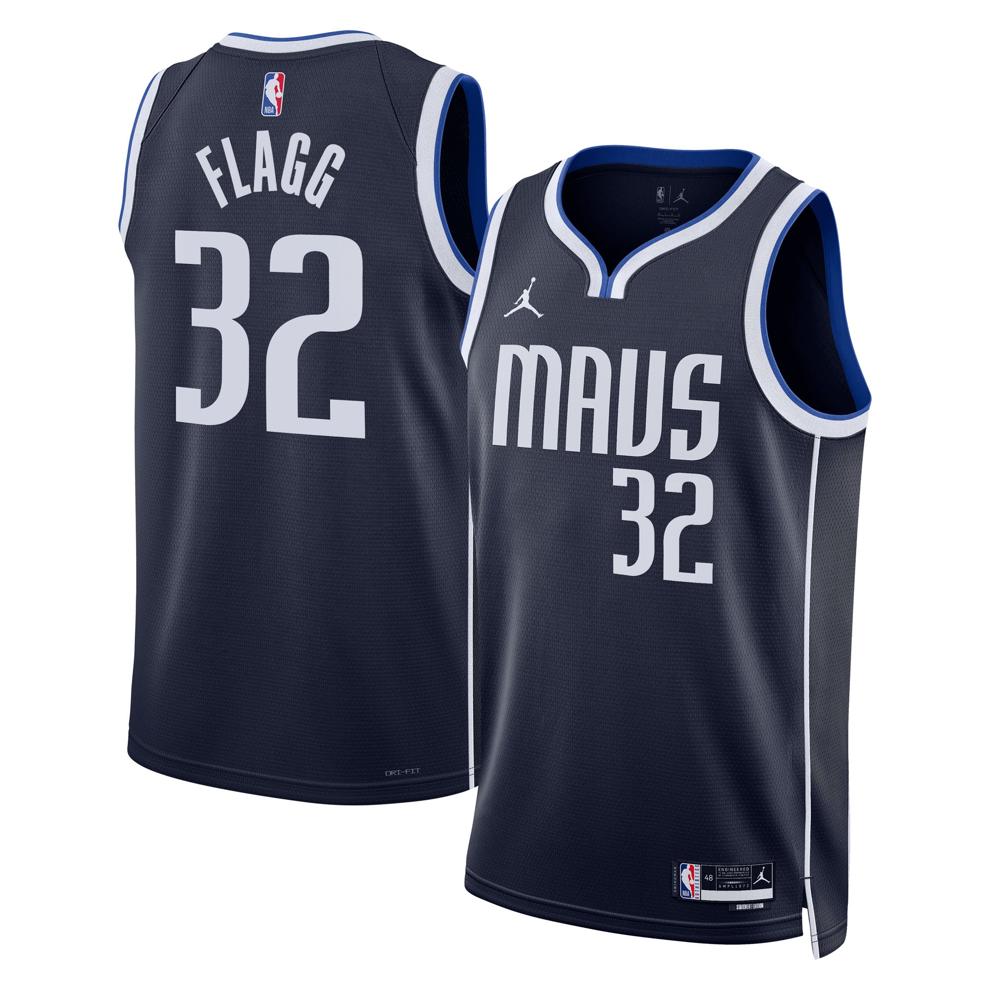 Cooper Flagg Dallas Mavericks 2025 Statement Edition Swingman Jersey - Navy - Unisex