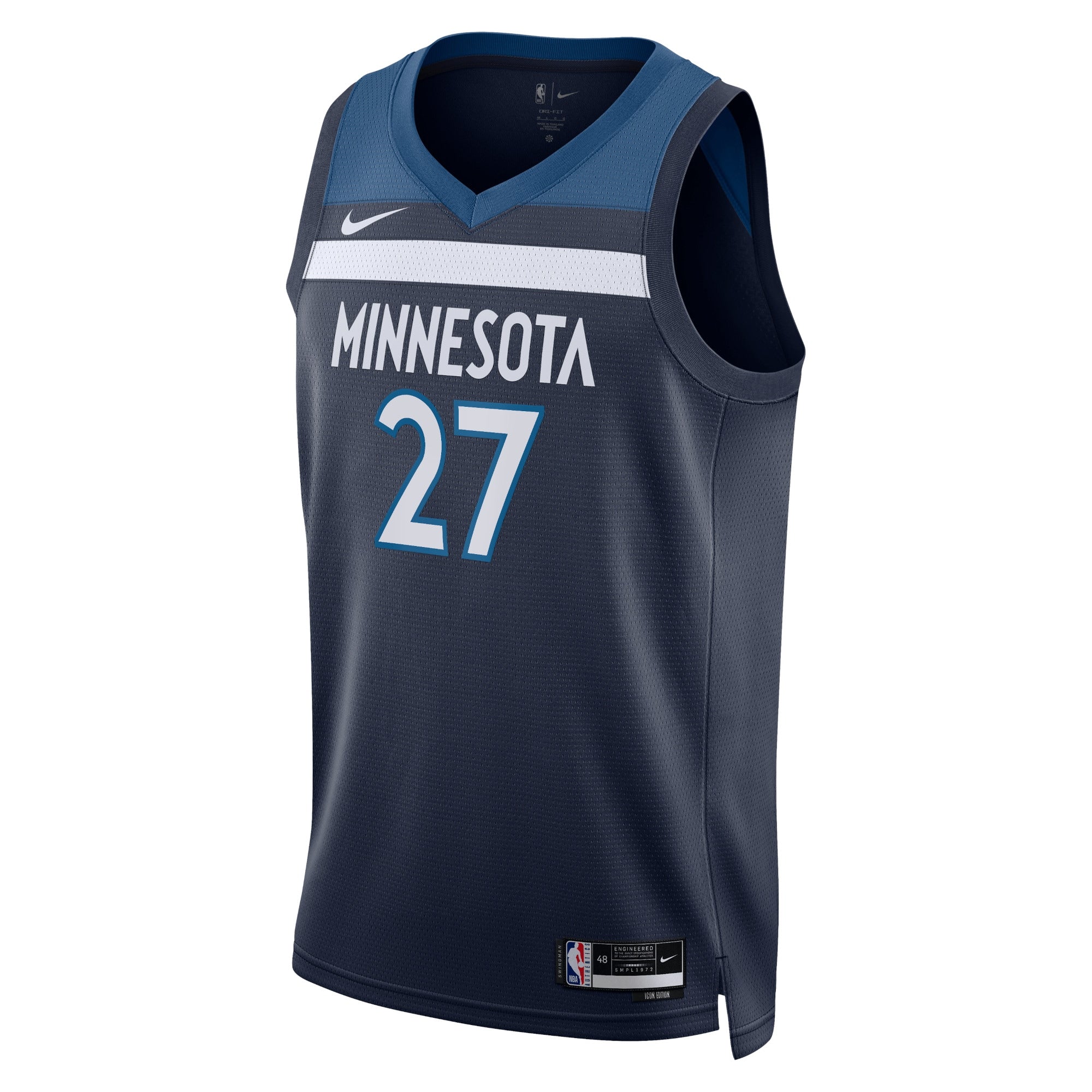 Rudy Gobert Minnesota Timberwolves Icon Edition Swingman Jersey - Navy - Unisex