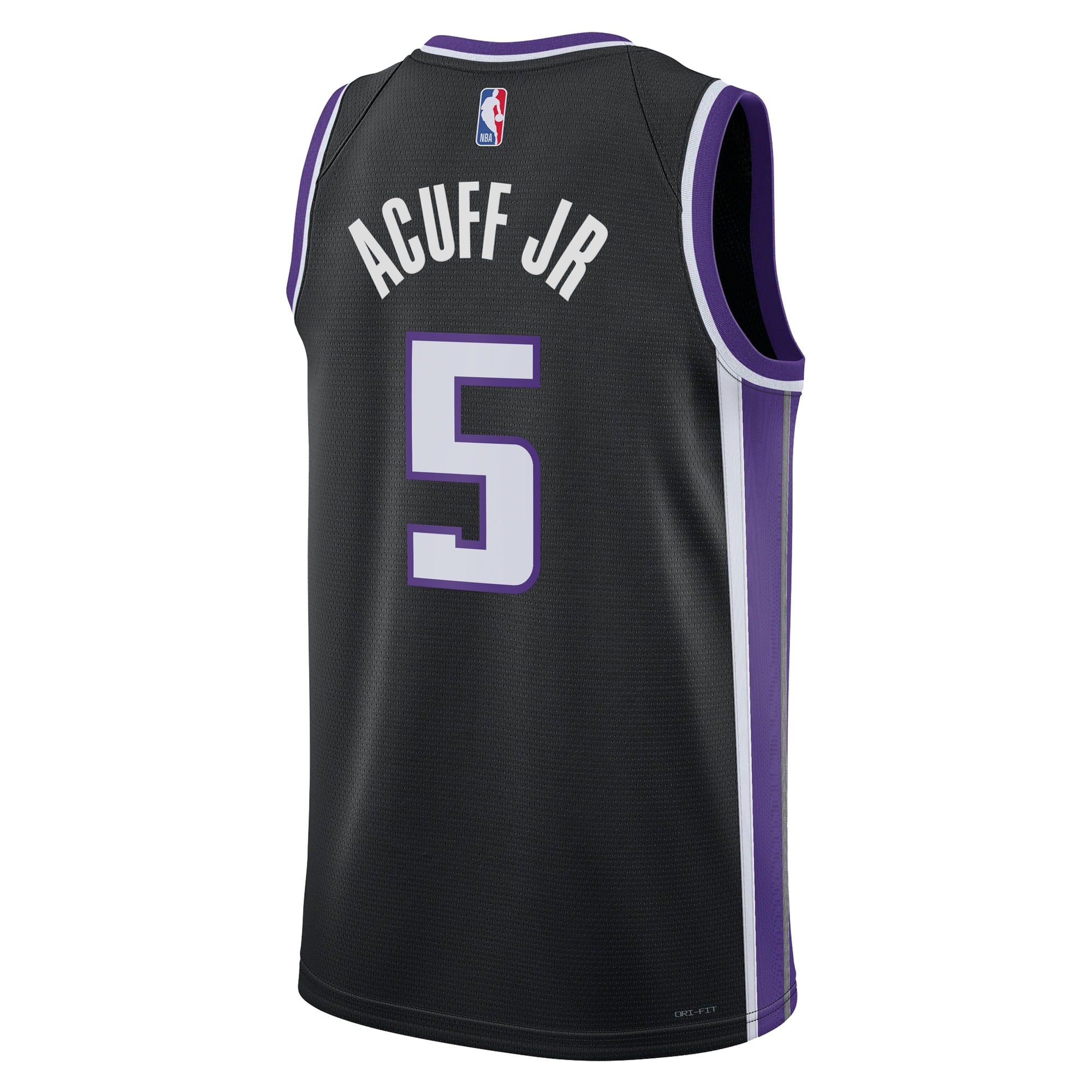 Darius Acuff Jr. Sacramento Kings Swingman Icon Jersey - Black - Unisex