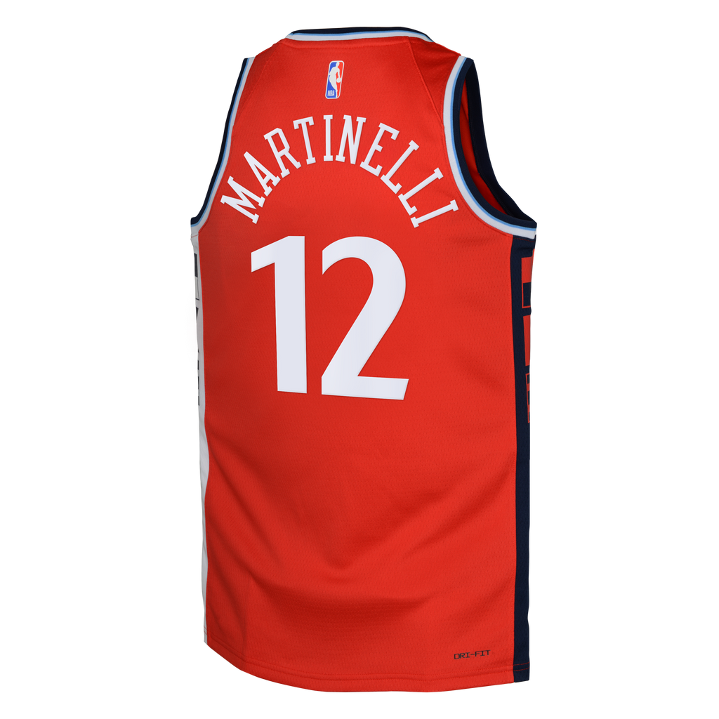Nick Martinelli Los Angeles Clippers Statement Edition Swingman Jersey - Red - Youth