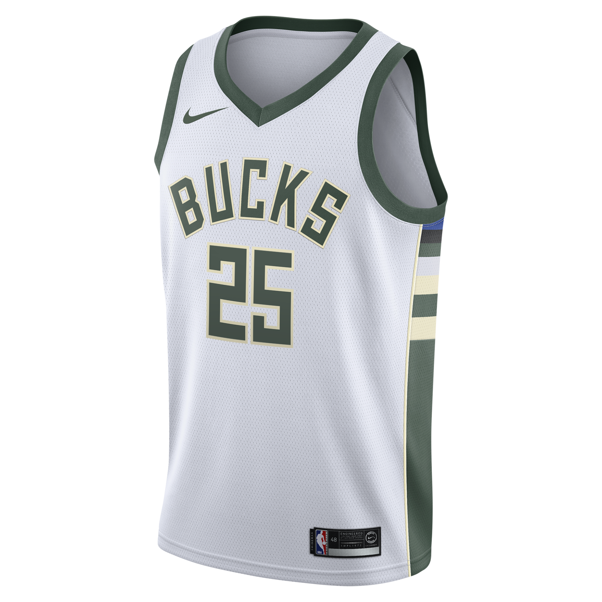 Kasparas Jakučionis Milwaukee Bucks Association Edition Swingman Jersey - White - Youth