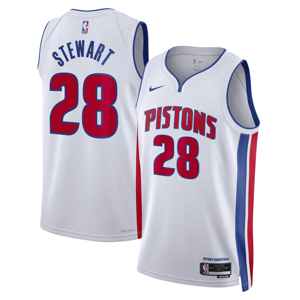 Isaiah Stewart Detroit Pistons Association Edition Swingman Jersey - White - Unisex