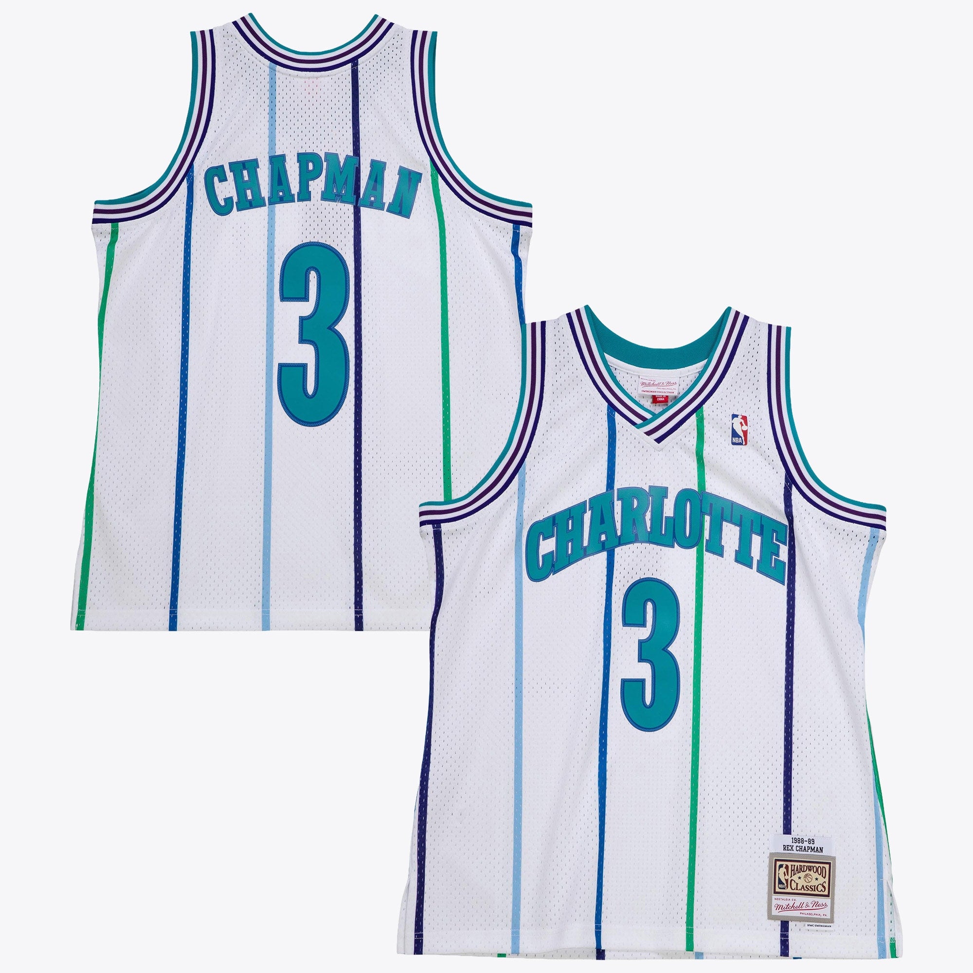 Rex Chapman Charlotte Hornets 1988 Authentic Jersey - White