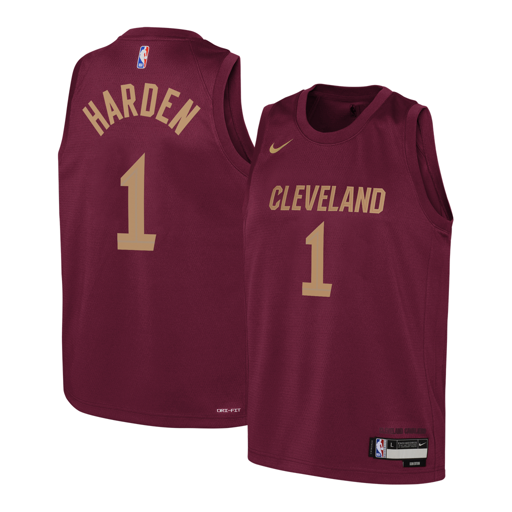 James Harden Cleveland Cavaliers Icon Edition Swingman Jersey - Wine - Youth