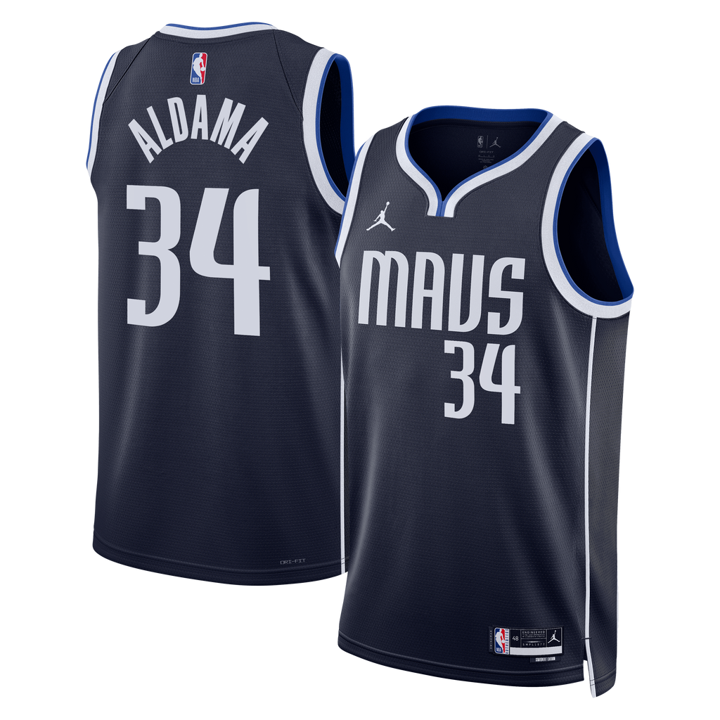 Santi Aldama Dallas Mavericks Statement Edition Swingman Jersey - Navy - Unisex