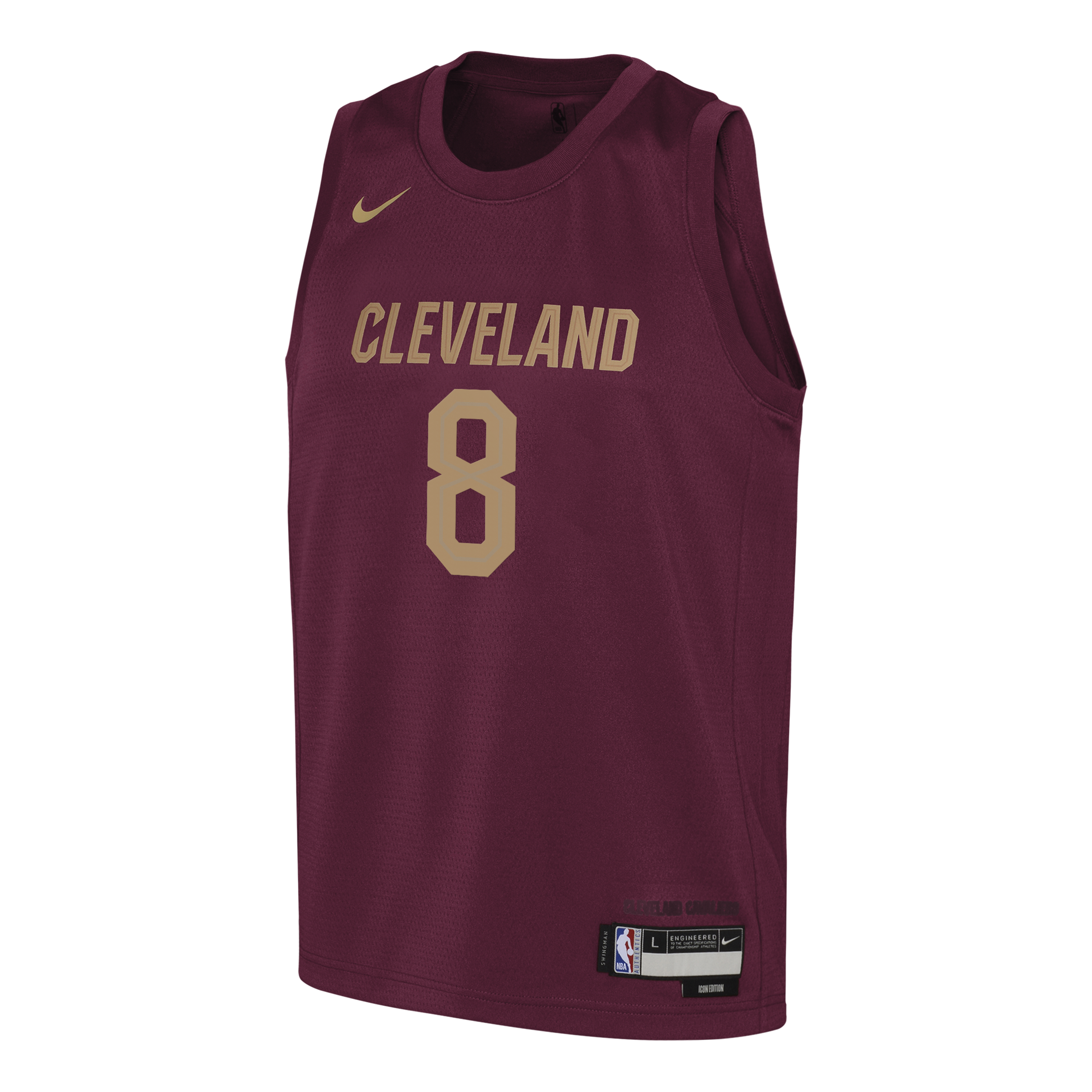 Dennis Schröder Cleveland Cavaliers Icon Edition Swingman Jersey - Wine - Youth