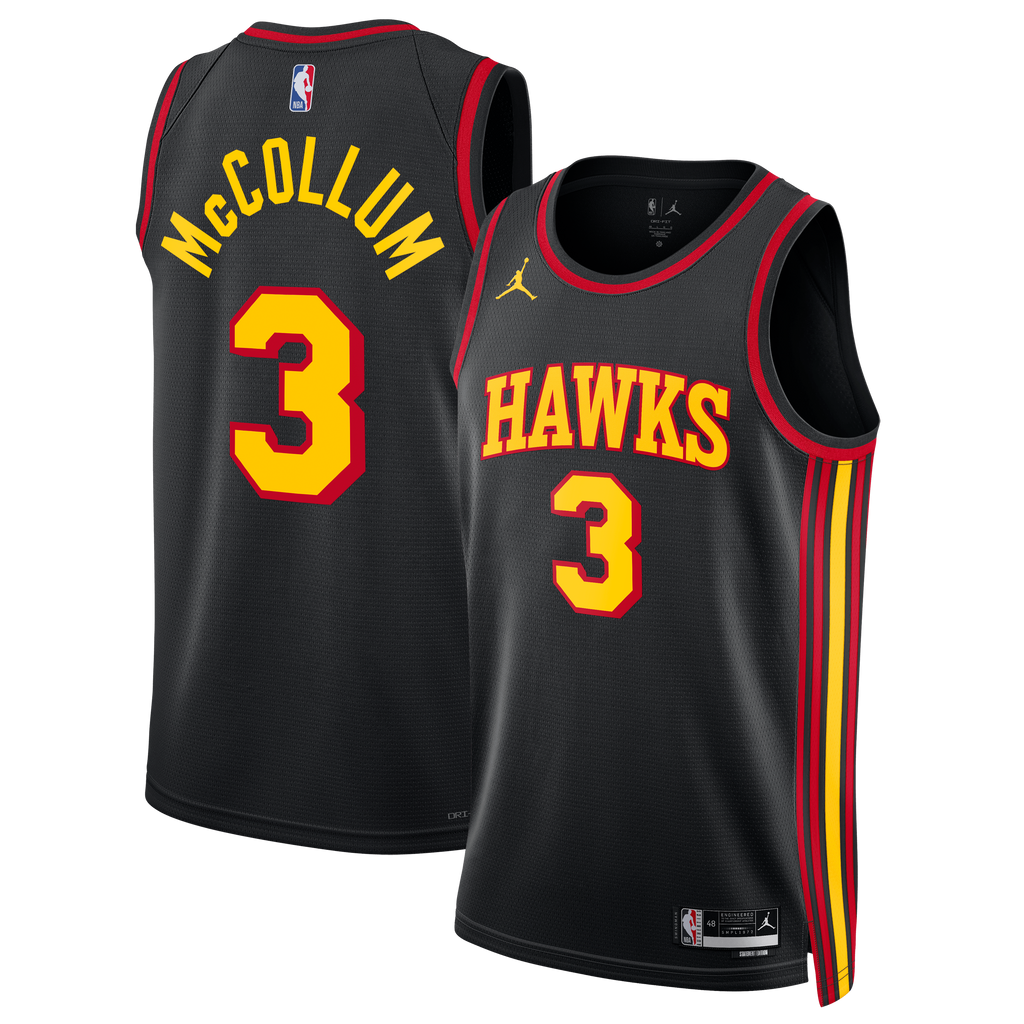 CJ McCollum Atlanta Hawks Statement Edition Swingman Jersey - Black - Unisex