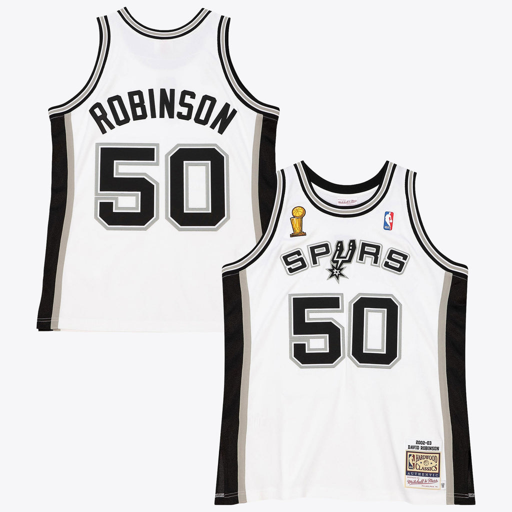 David Robinson San Antonio Spurs 2002 Finals Authentic Home Jersey - White