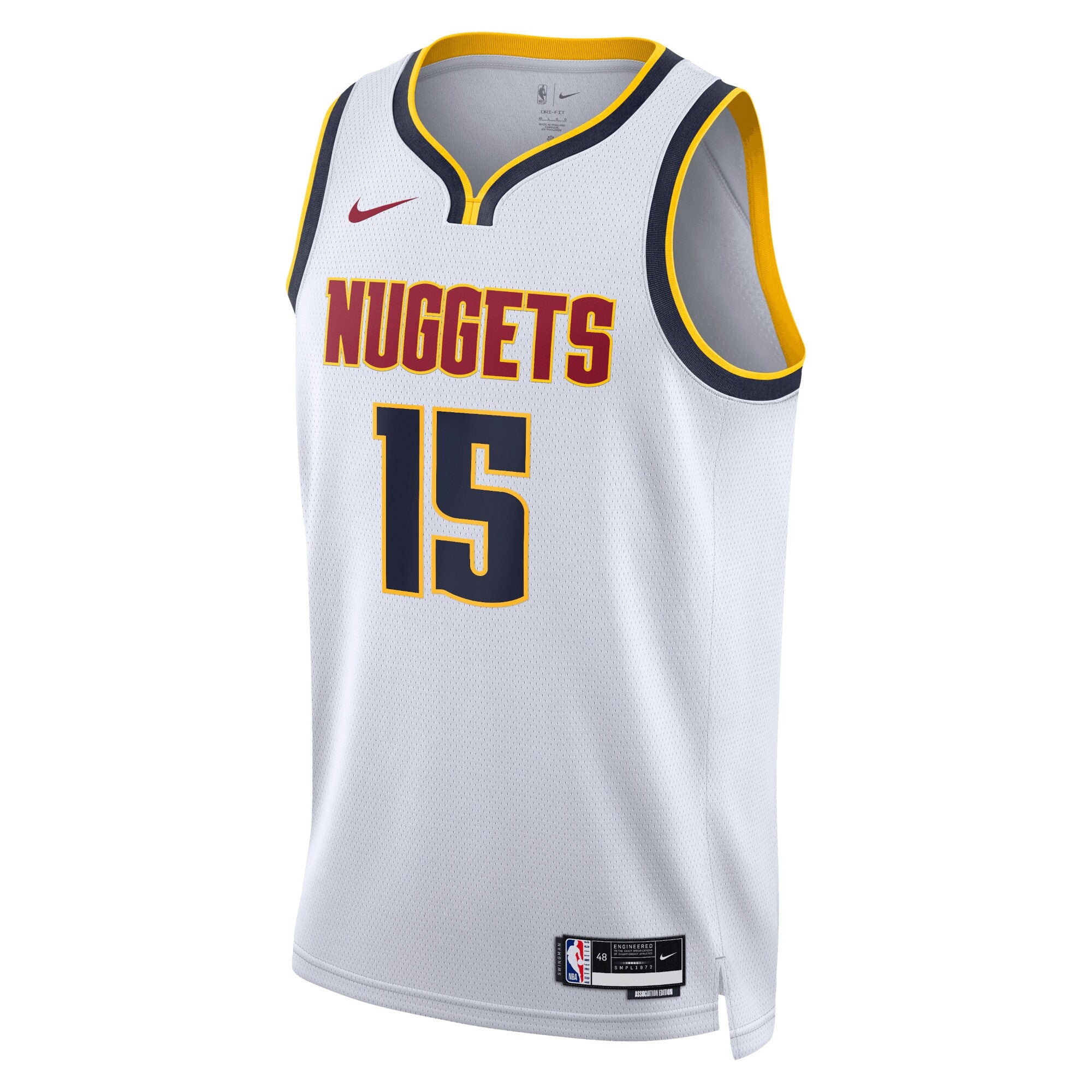Nikola Jokić Denver Nuggets Association Edition Swingman Jersey - White - Unisex