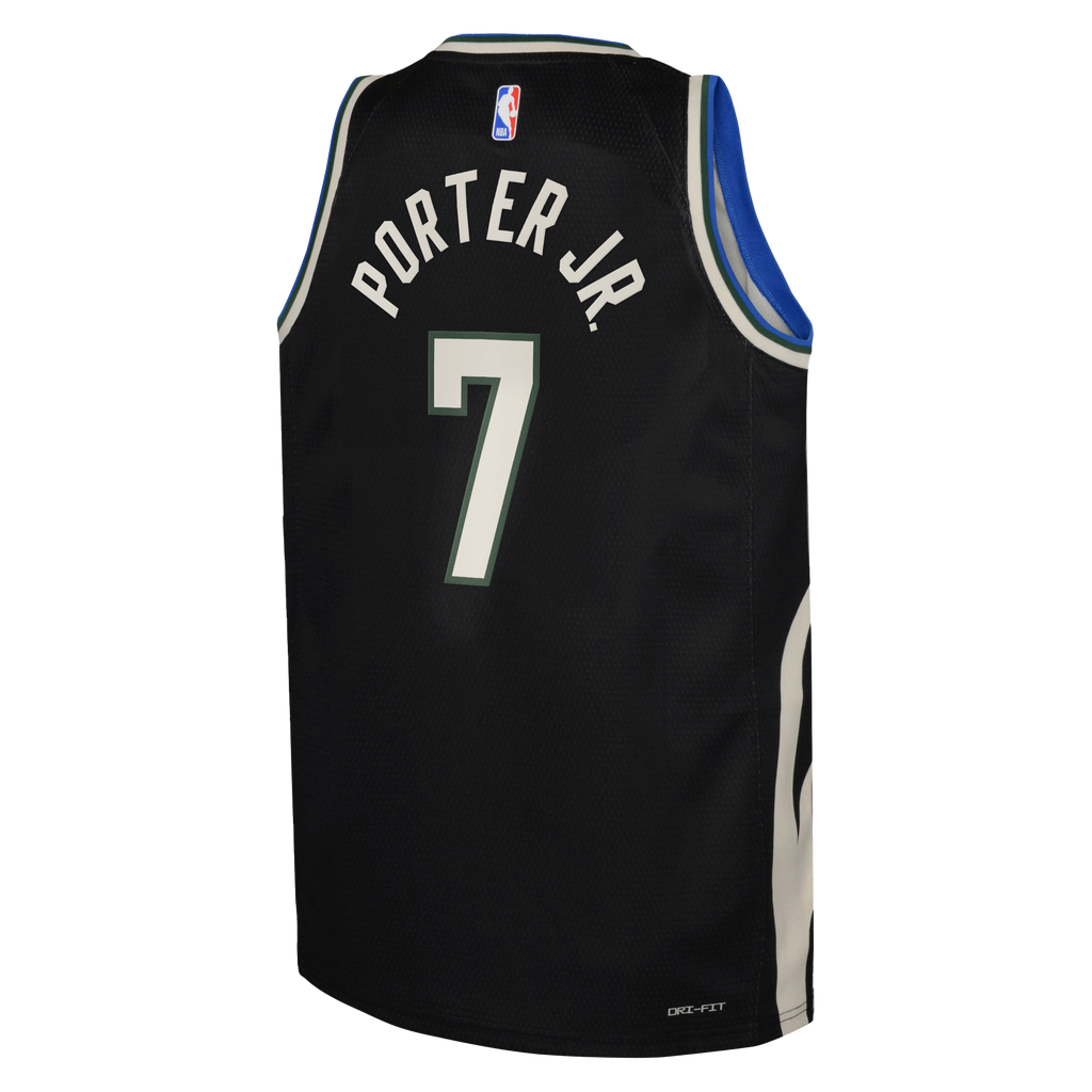 Kevin Porter Jr. Milwaukee Bucks Statement Edition Swingman Jersey - Hunter Green - Youth