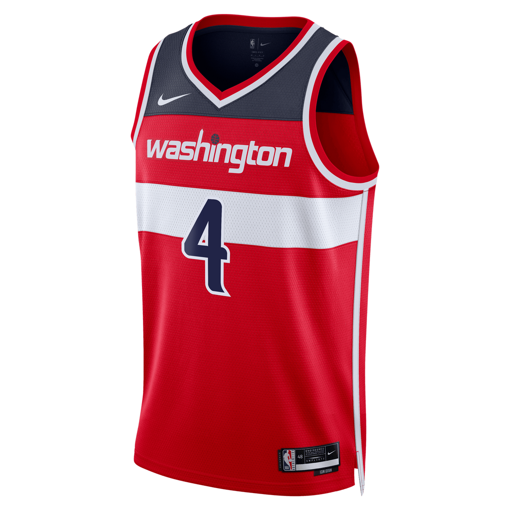 AJ Dybantsa Washington Wizards Swingman Icon Jersey - Red - Unisex