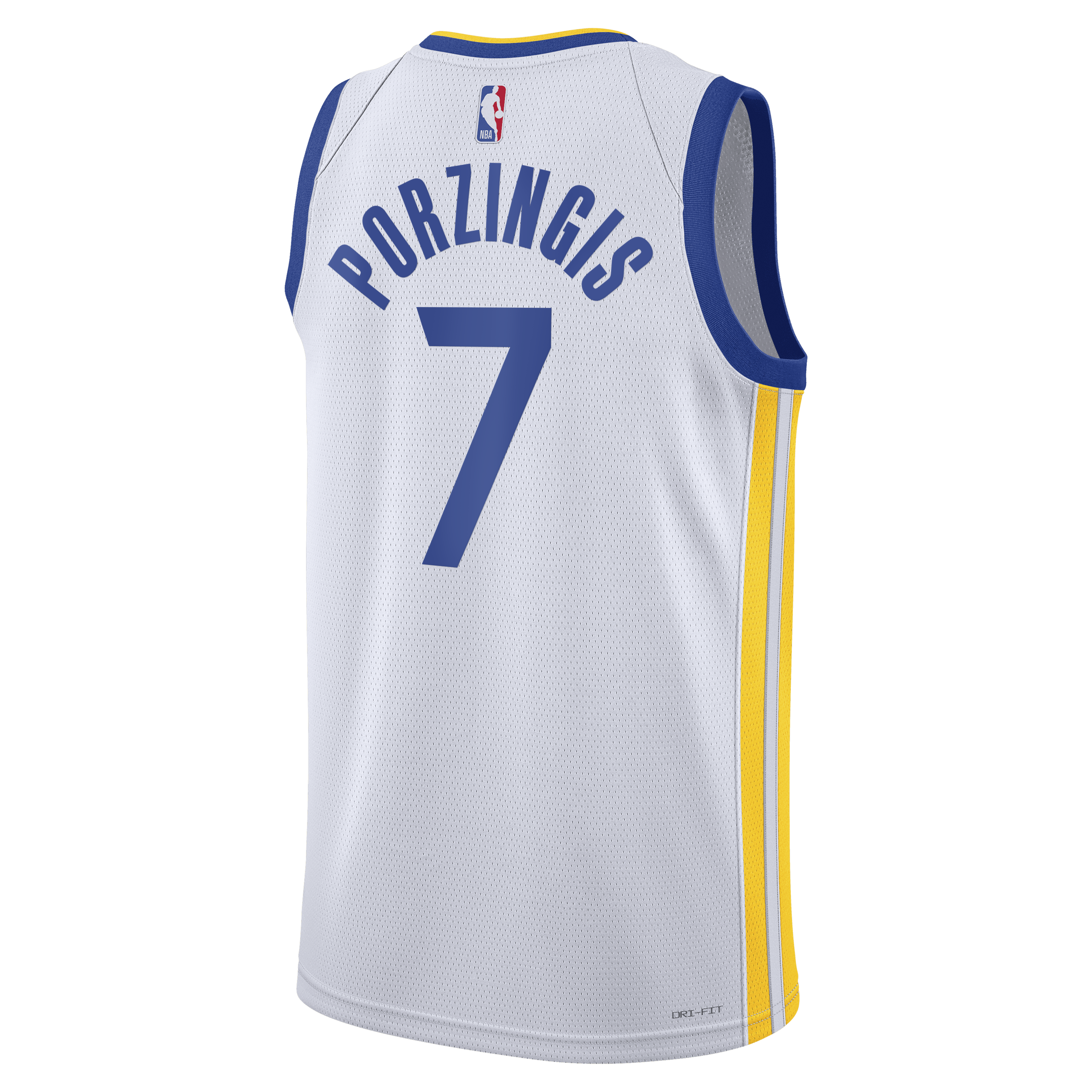 Kristaps Porziņģis Golden State Warriors Association Edition Swingman Jersey - White - Unisex