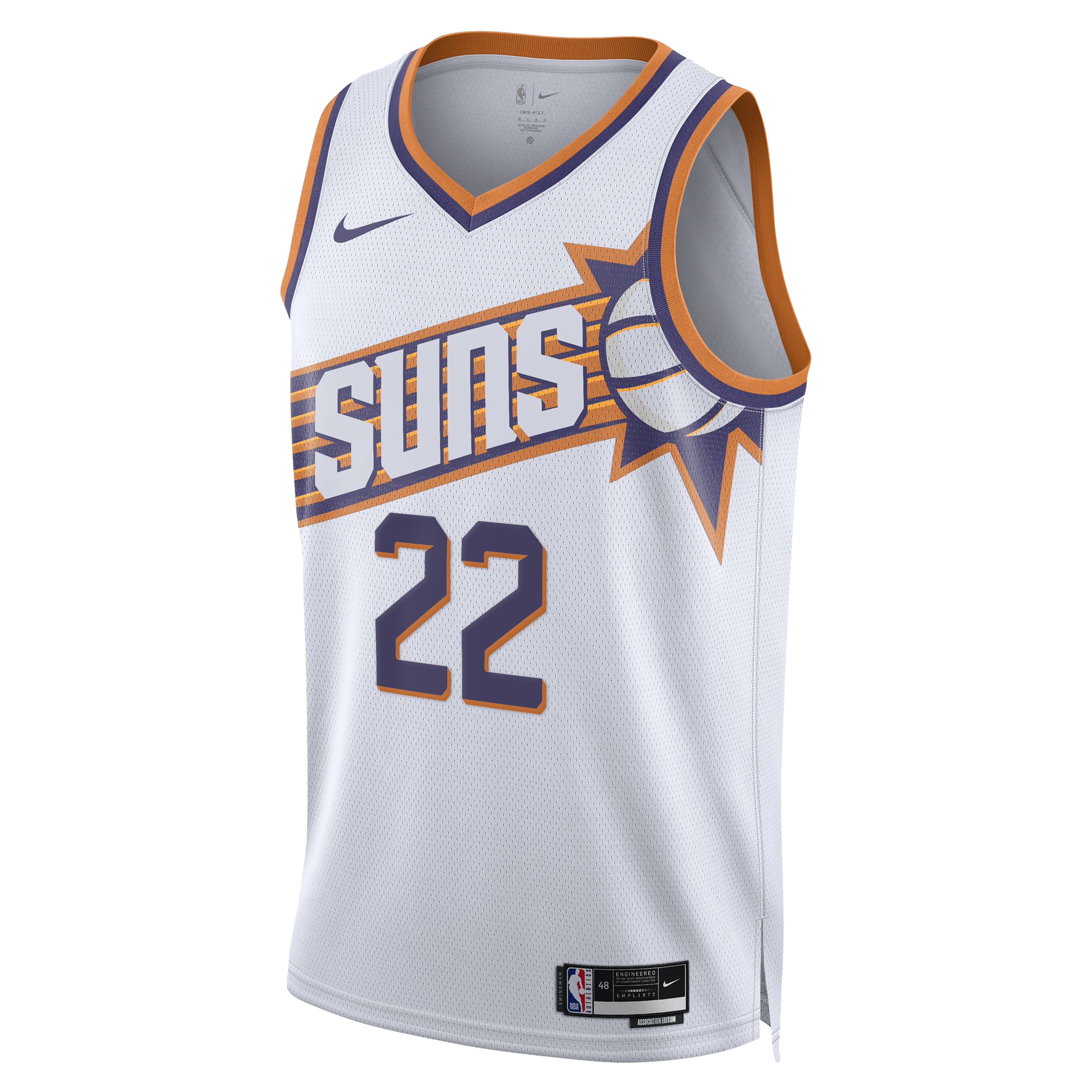 Miles Bridges Phoenix Suns Association Edition Swingman Jersey - White - Unisex