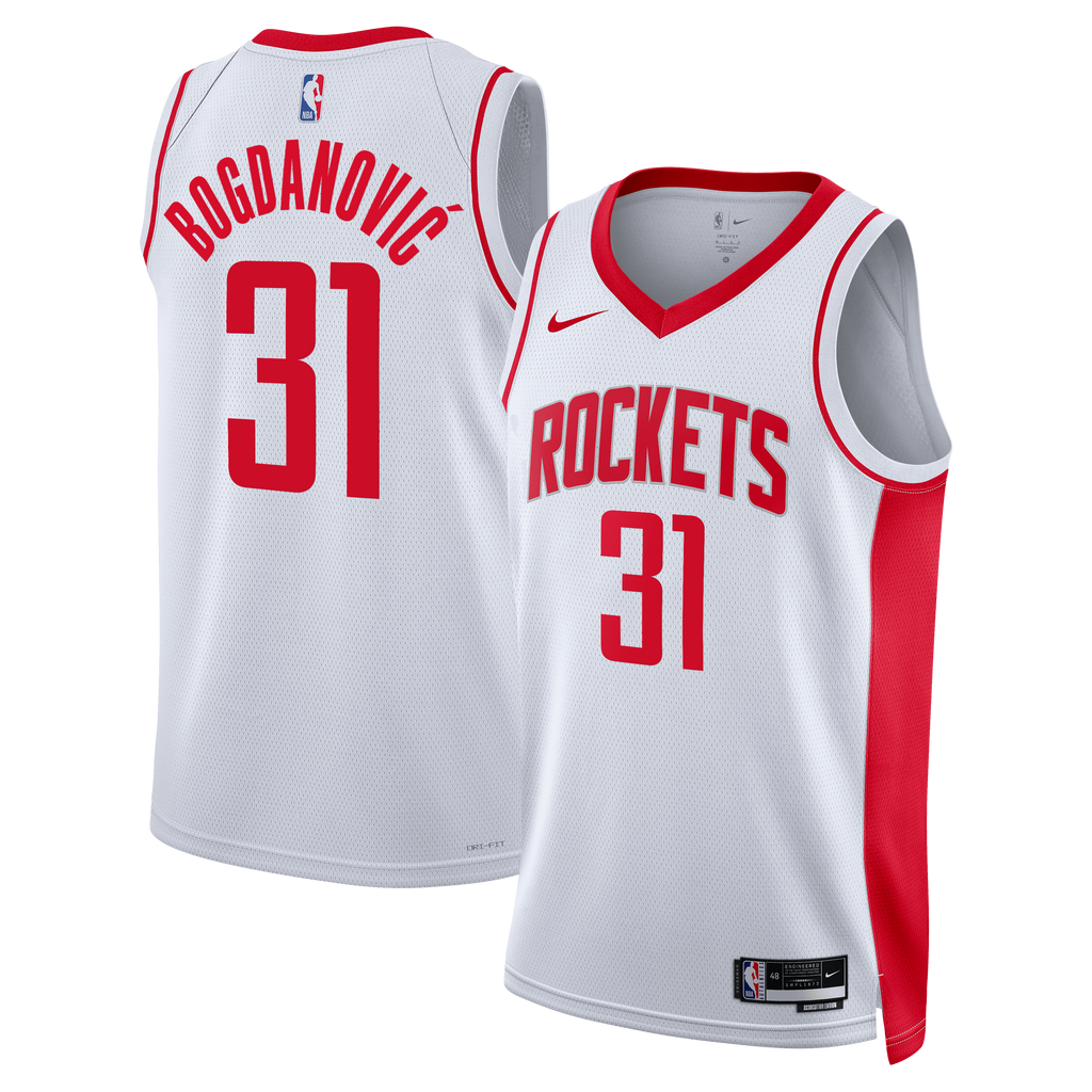 Bogdan Bogdanović Houston Rockets Association Edition Swingman Jersey - White - Unisex