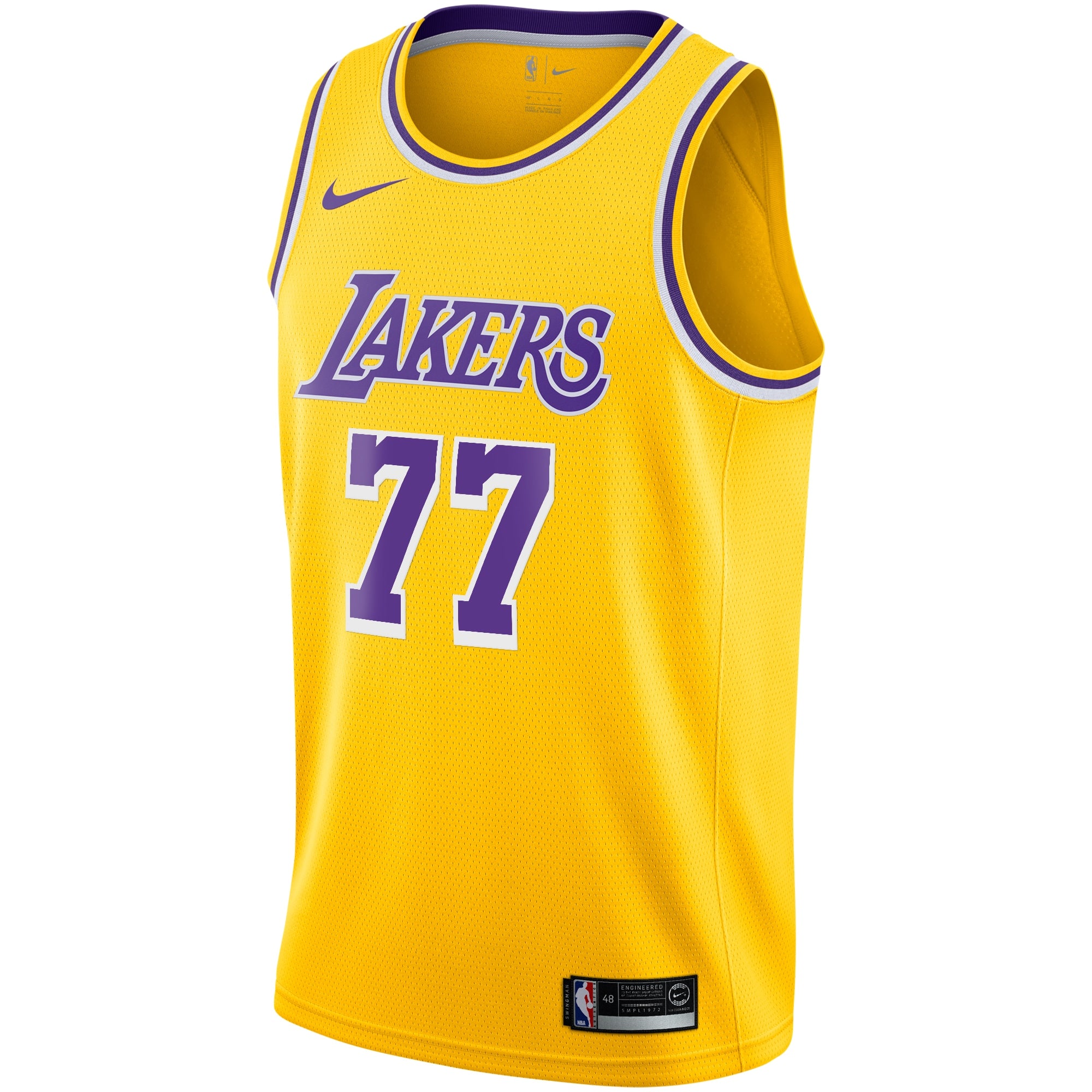 Luka Dončić Los Angeles Lakers Icon Edition Swingman Jersey - Gold - Youth