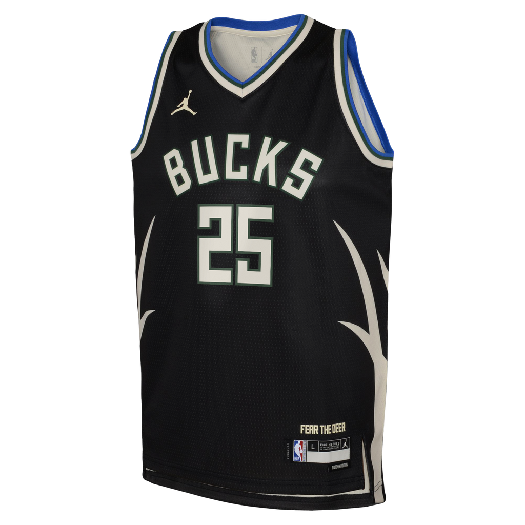 Kasparas Jakučionis Milwaukee Bucks Statement Edition Swingman Jersey - Hunter Green - Youth