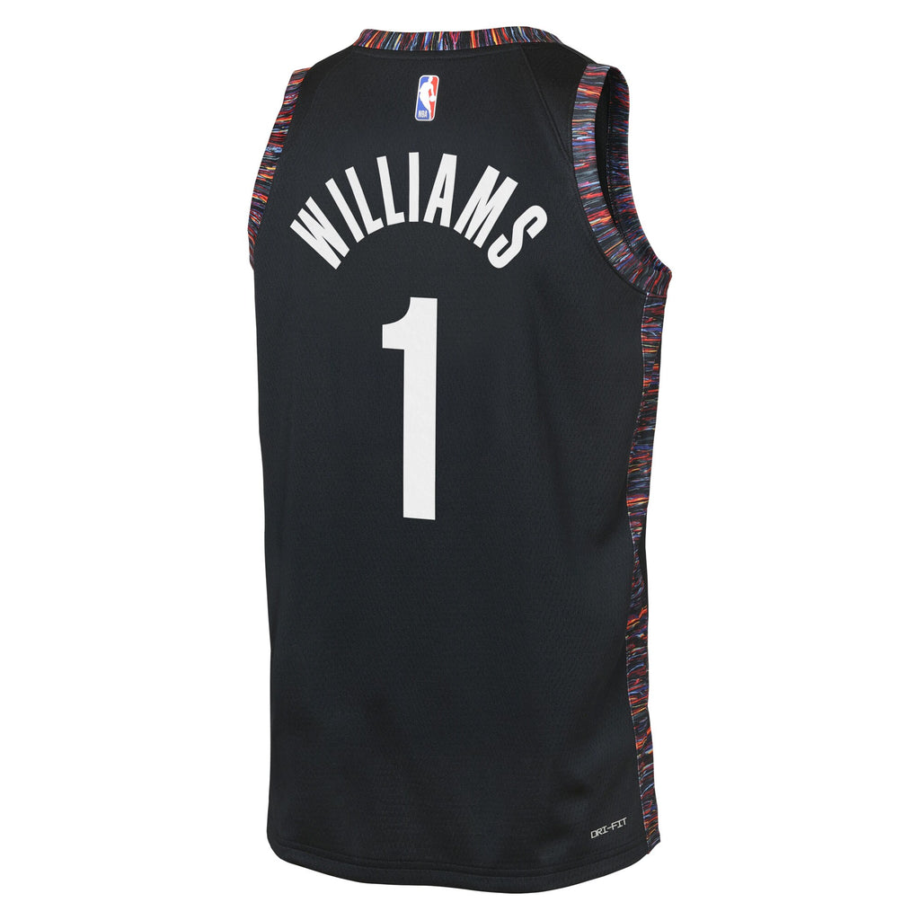 Ziaire Williams Brooklyn Nets 2025/26 City Edition Swingman Jersey - Black - Youth