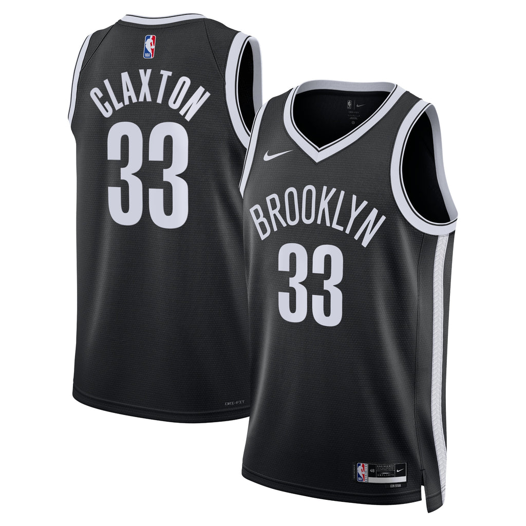 Nic Claxton Brooklyn Nets Icon Edition Swingman Jersey - Black - Unisex