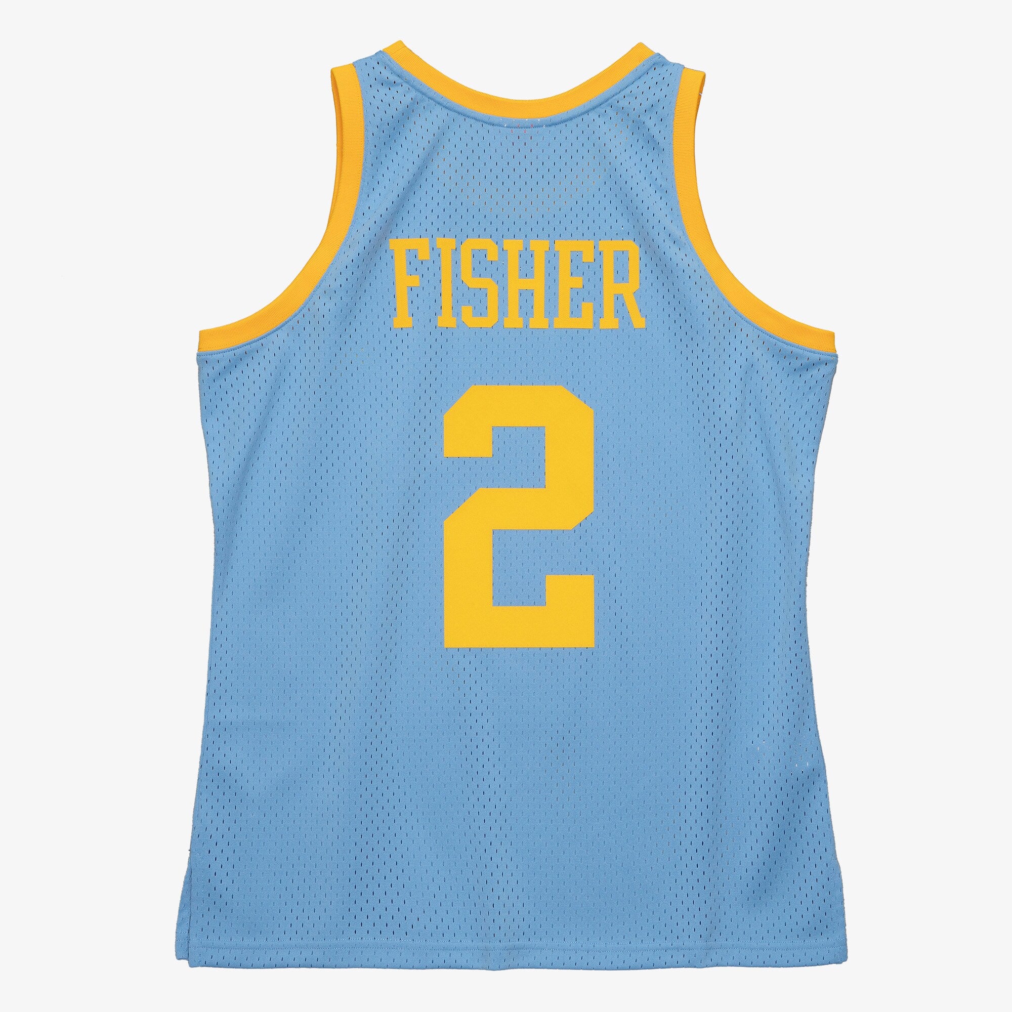 Derek Fisher Los Angeles Lakers 2001 Authentic Swingman Jersey - Columbia Blue