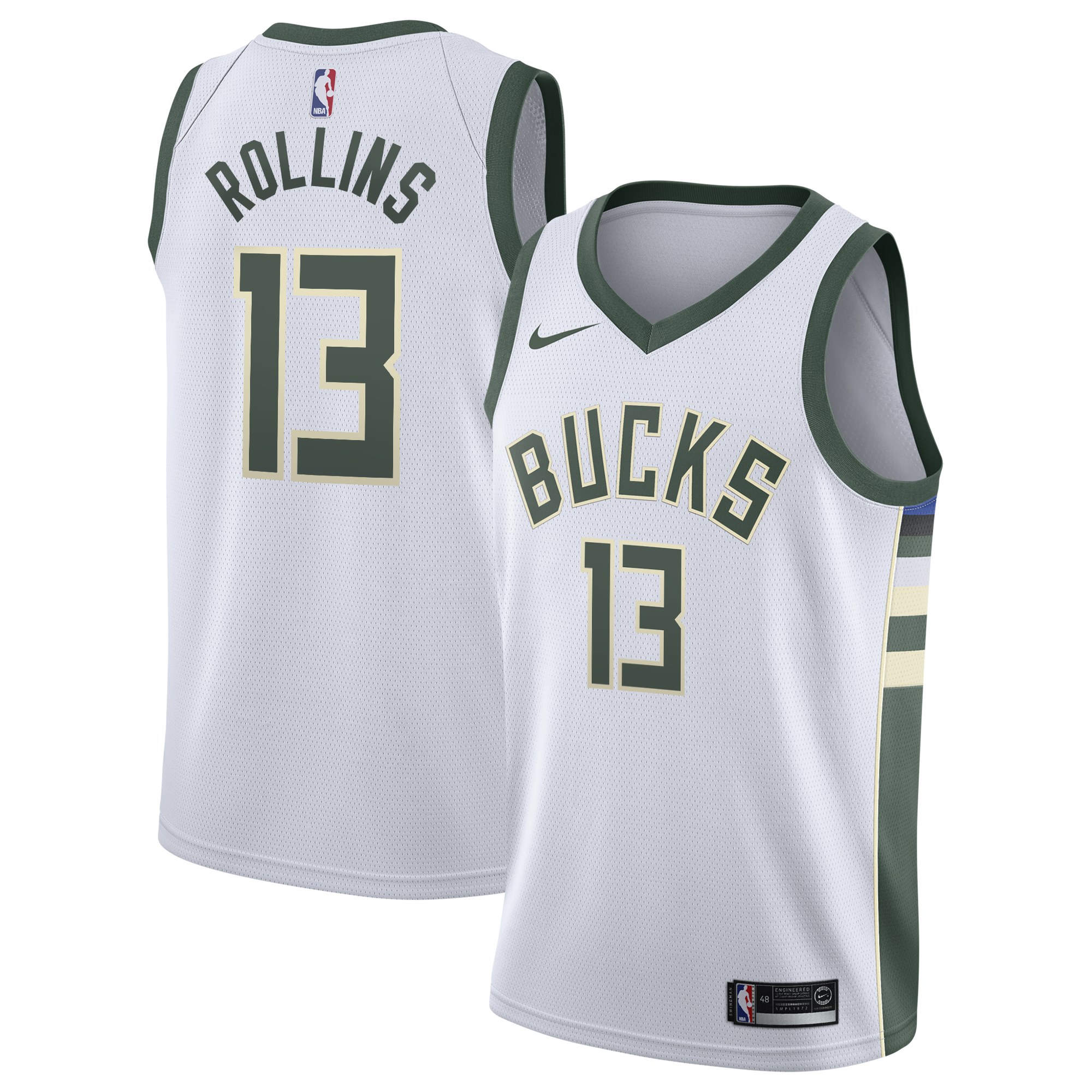 Ryan Rollins Milwaukee Bucks Association Edition Swingman Jersey - White - Youth