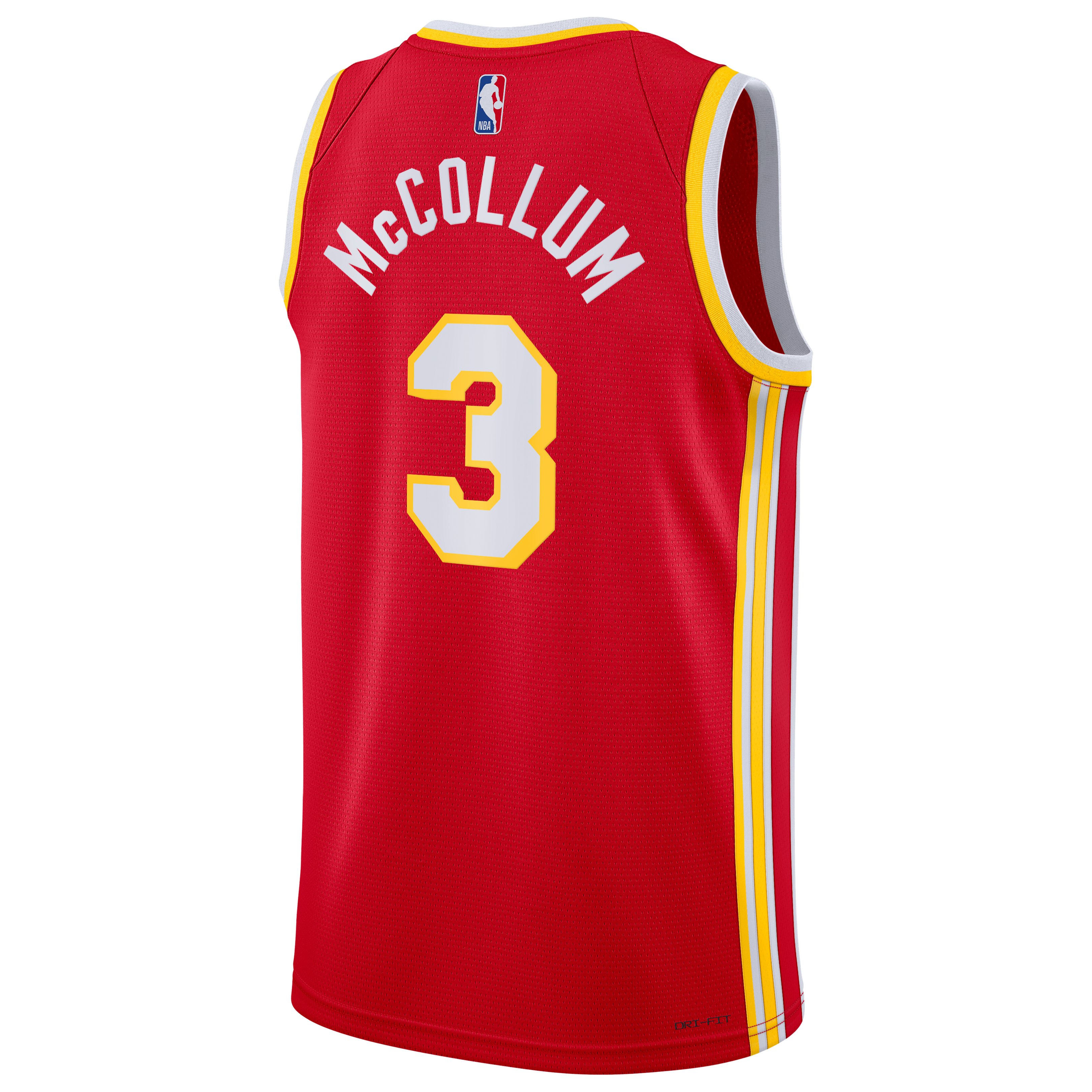CJ McCollum Atlanta Hawks Icon Edition Swingman Jersey - Red - Unisex