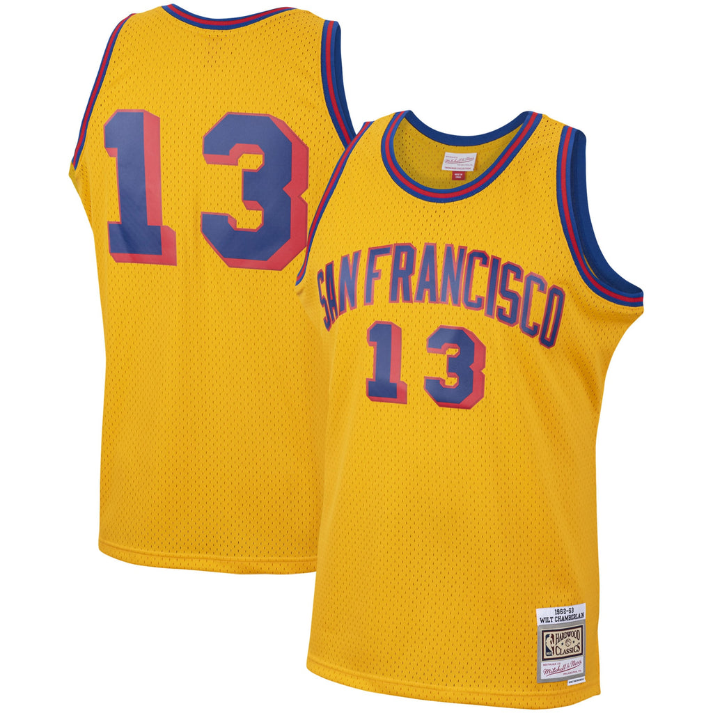 Wilt Chamberlain San Francisco Warriors 1962-63 Hardwood Classics Swingman Jersey - Mens