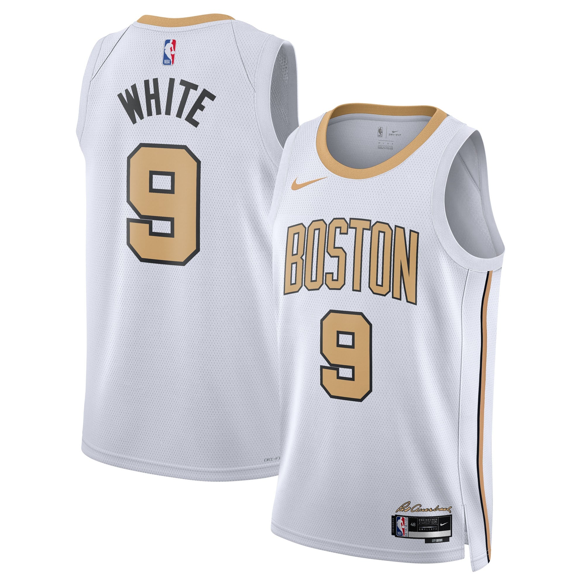 Derrick White Boston Celtics 2025/26 City Edition Swingman Jersey - White - Unisex