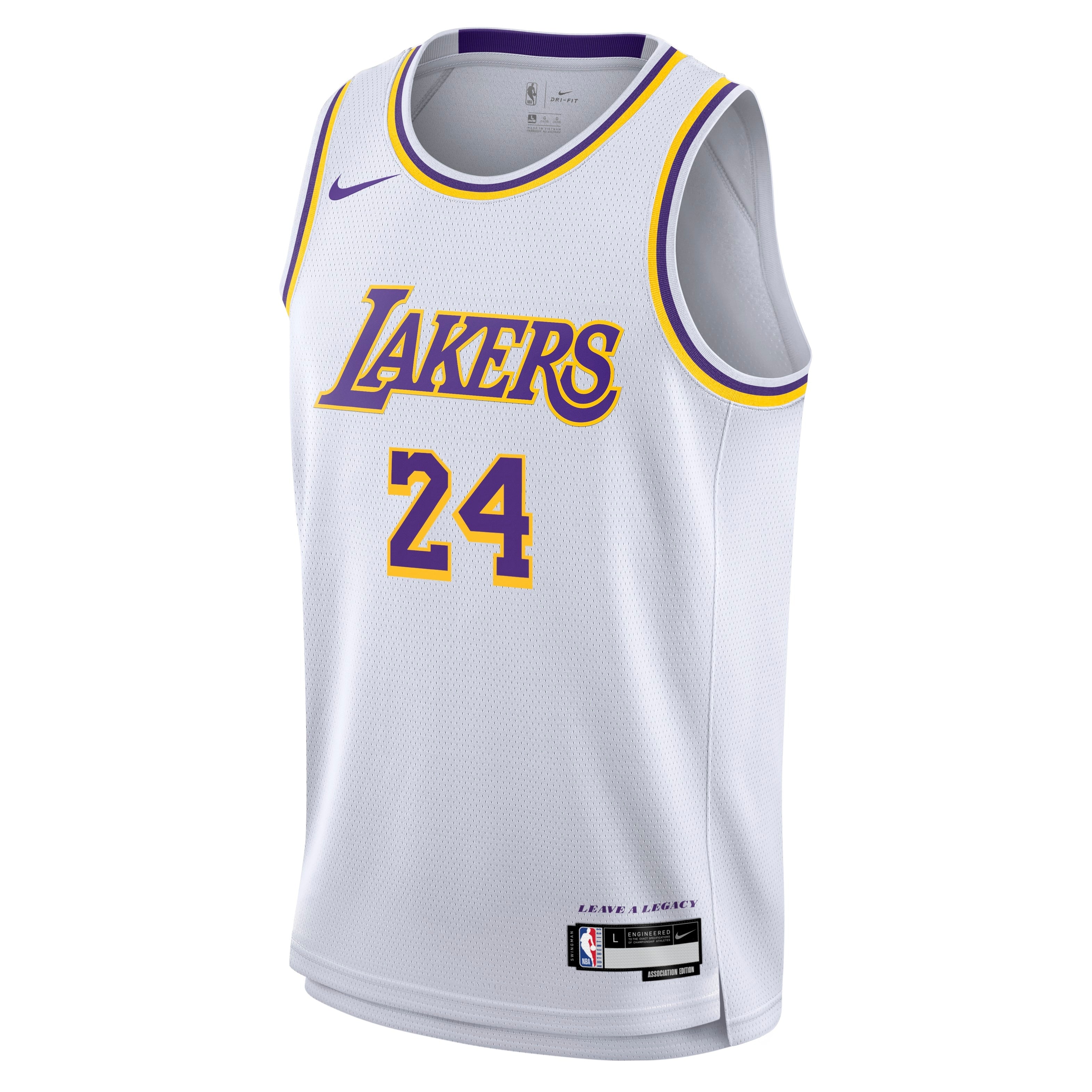 Kobe Bryant Los Angeles Lakers Swingman Association Jersey - Youth