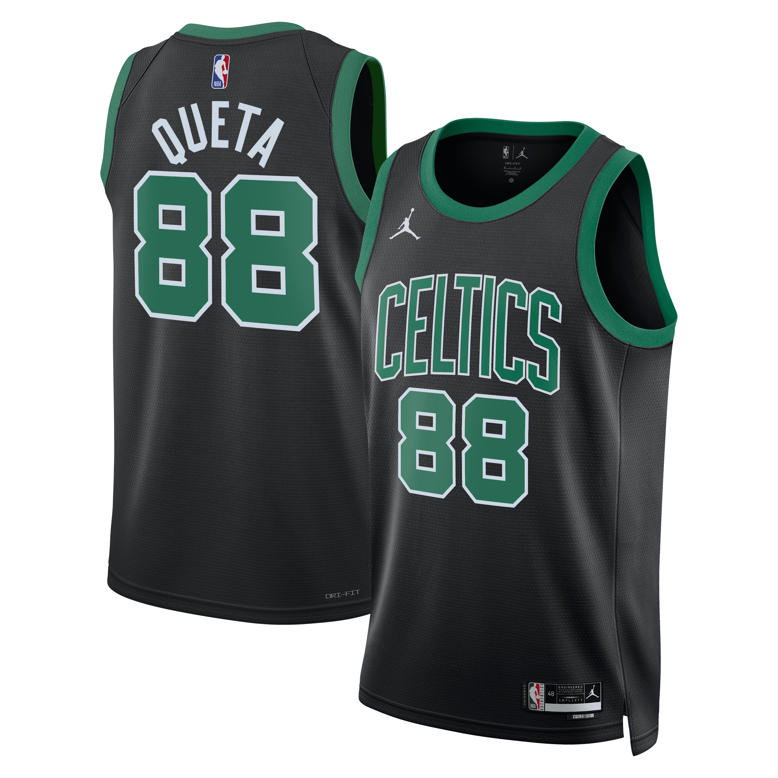 Neemias Queta Boston Celtics Statement Edition Swingman Jersey - Black - Unisex