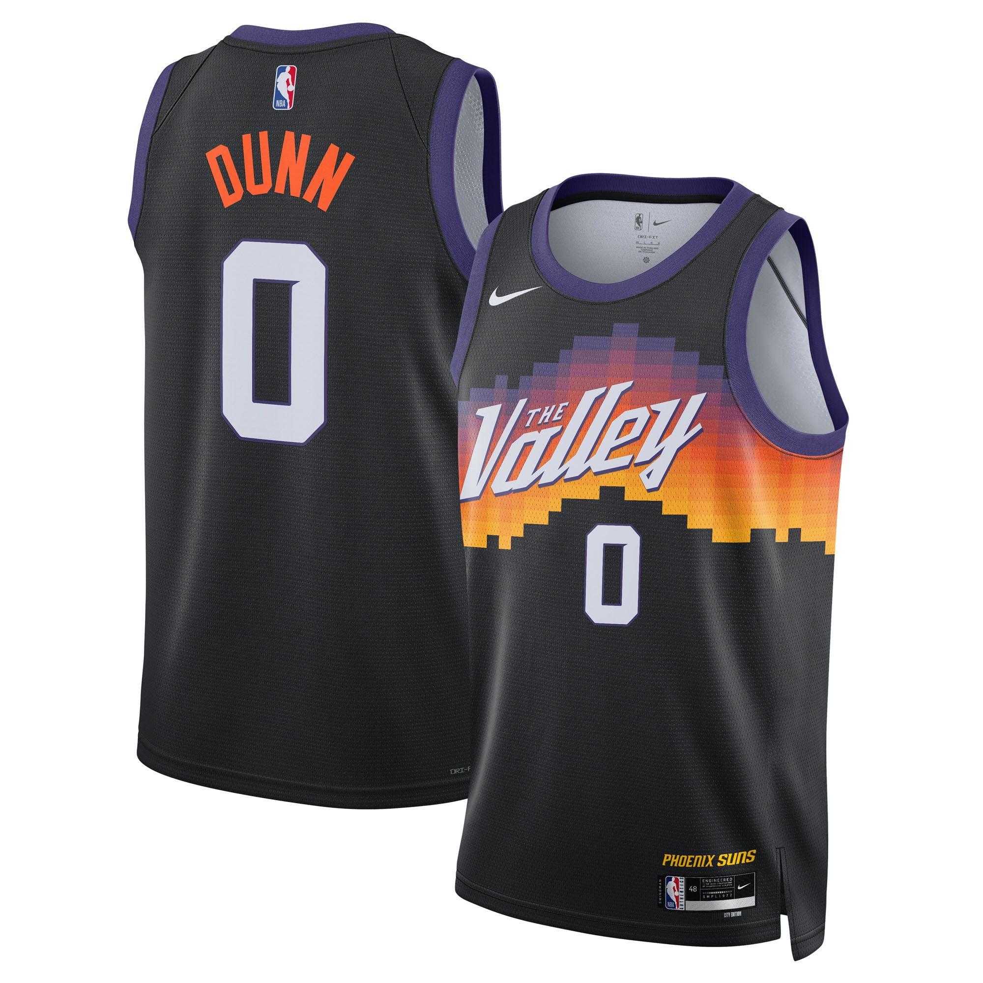 Ryan Dunn Phoenix Suns 2025/26 City Edition Swingman Jersey - Black - Unisex