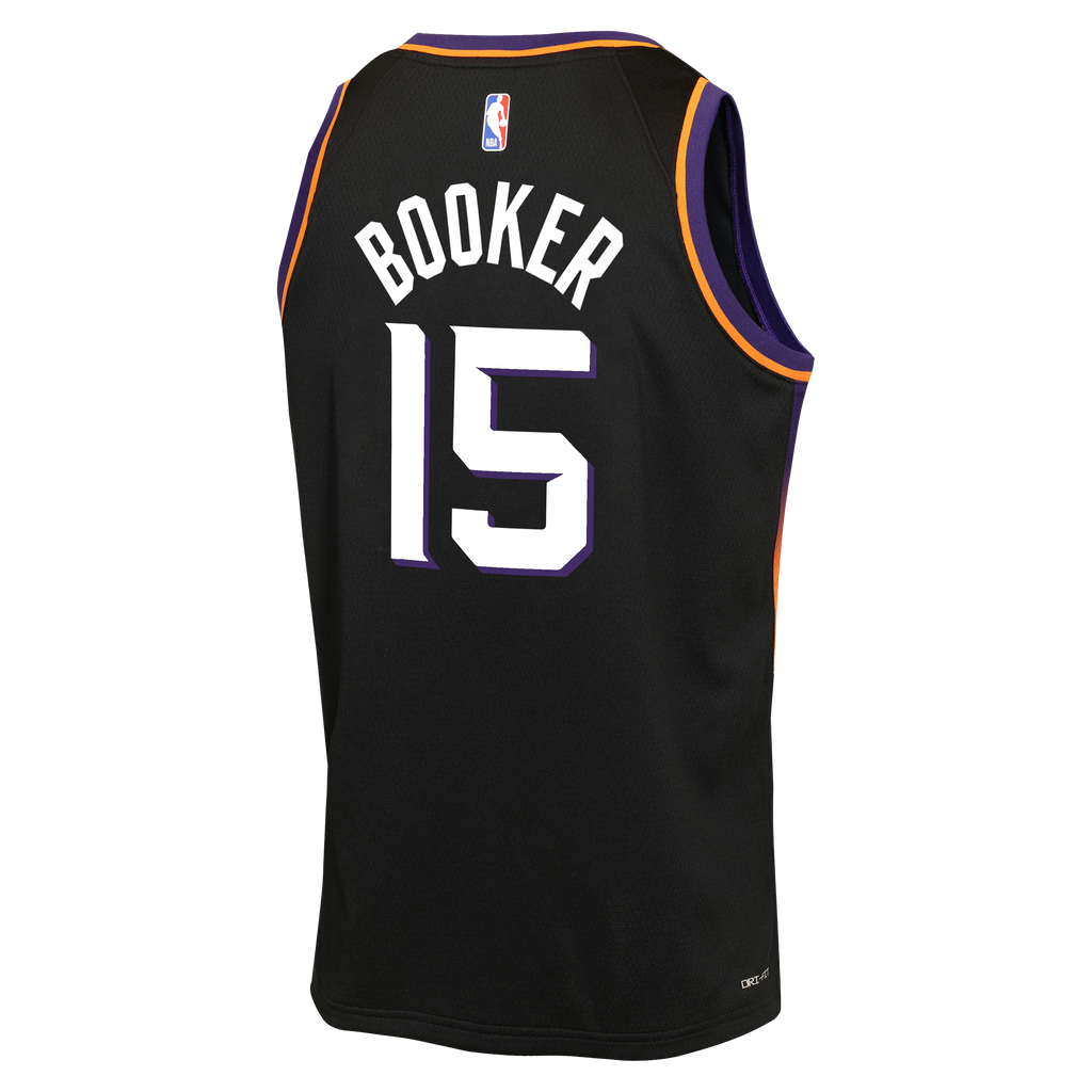 Devin Booker Phoenix Suns Statement Edition Jersey - Black - Youth