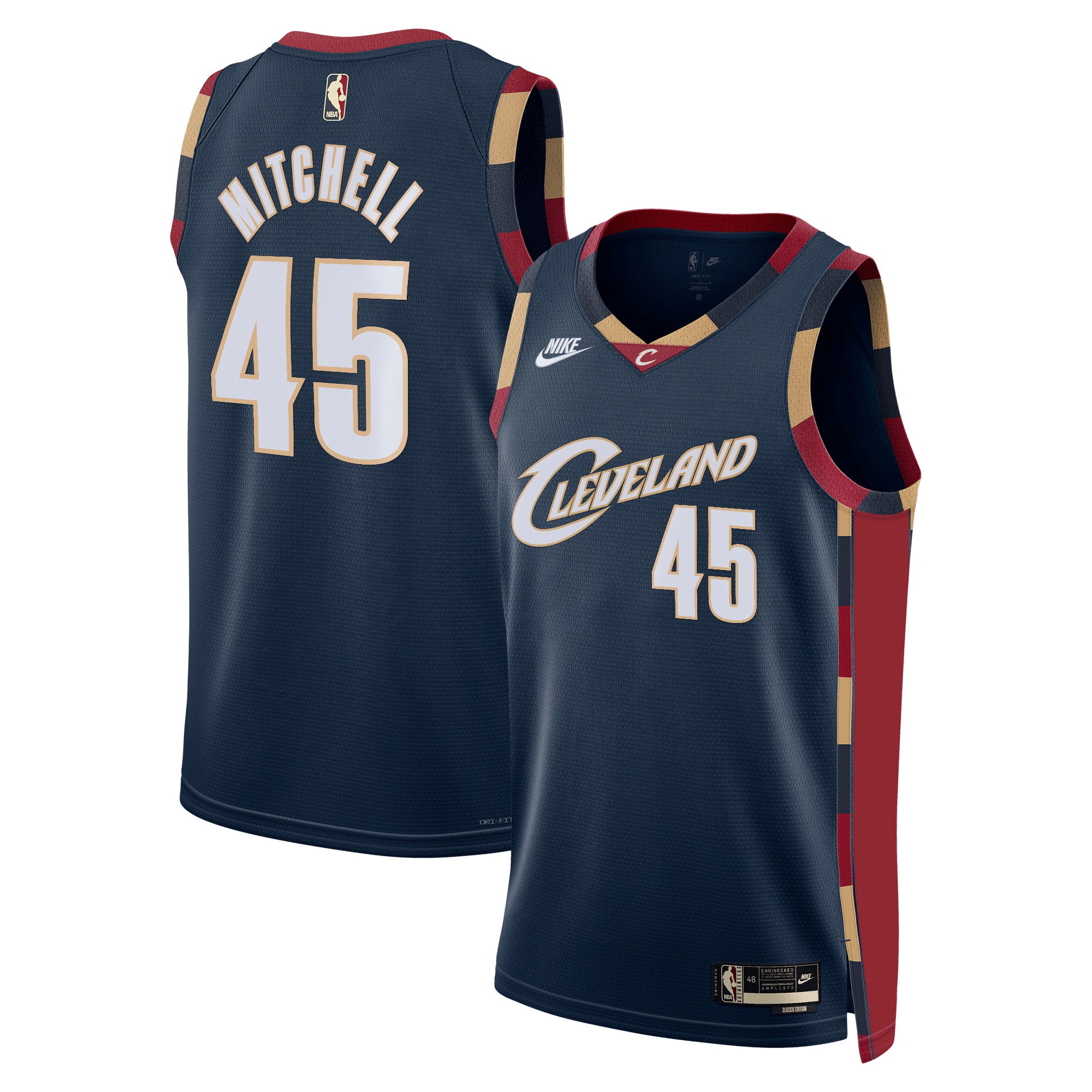 Donovan Mitchell Cleveland Cavaliers Classic Edition Jersey - Navy - Unisex