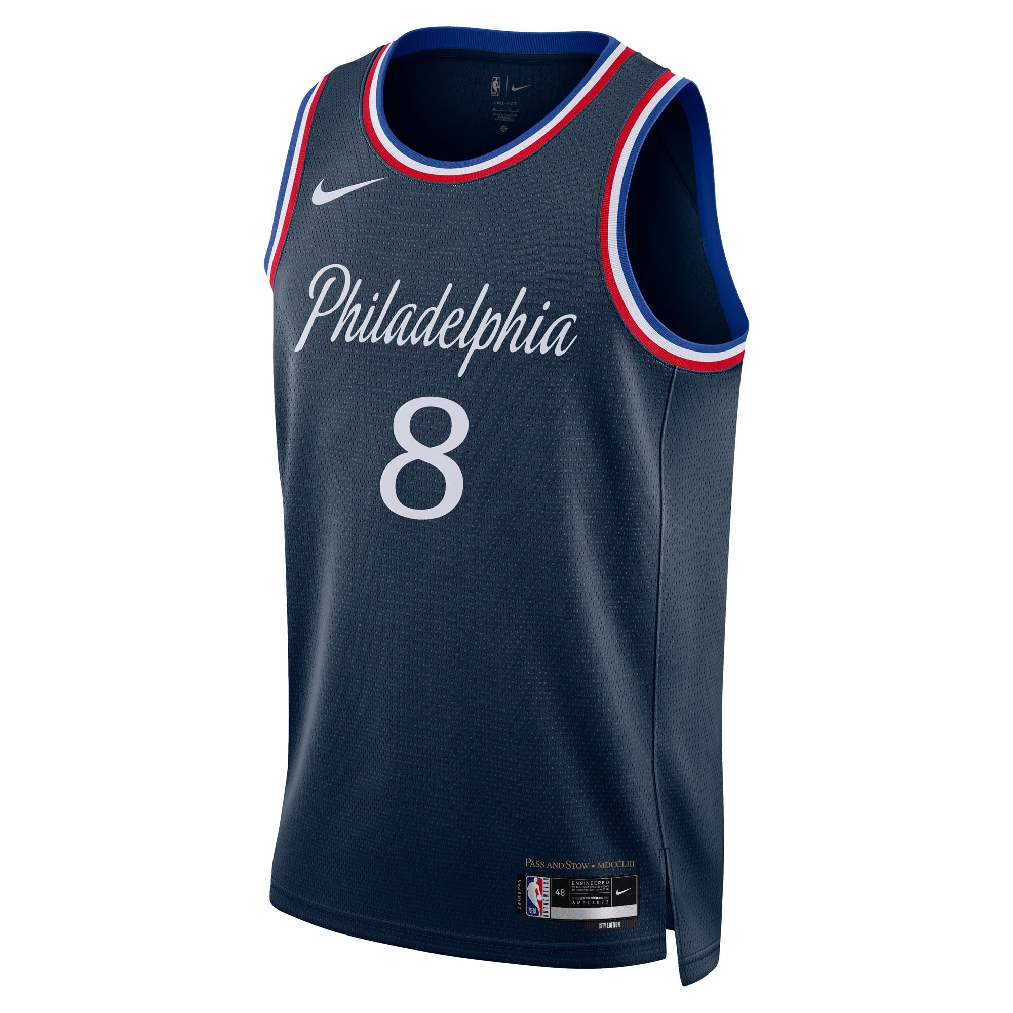 Paul George Philadelphia 76ers 2025/26 City Edition Swingman Jersey - Navy - Unisex
