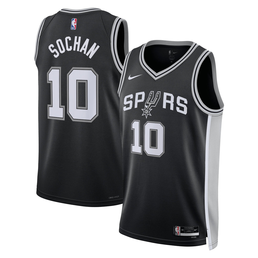 Jeremy Sochan San Antonio Spurs Icon Edition Swingman Jersey - Black - Unisex
