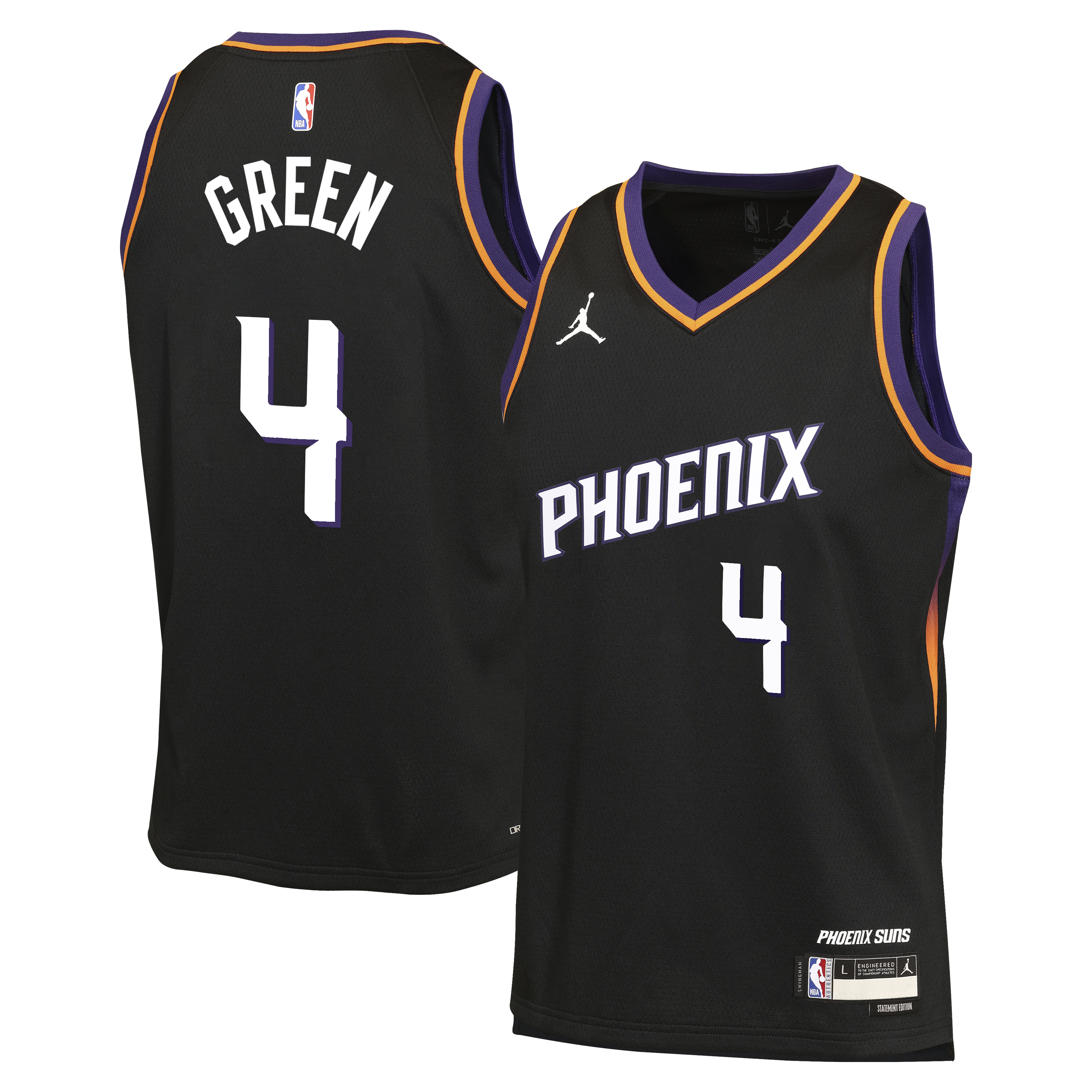 Jalen Green Phoenix Suns Statement Edition Jersey - Black - Youth