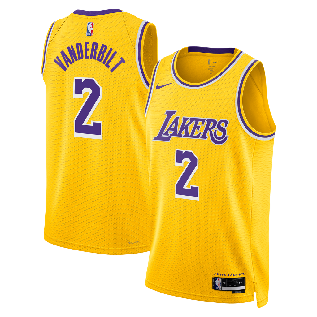 Jarred Vanderbilt Los Angeles Lakers Icon Edition Swingman Jersey - Gold - Unisex