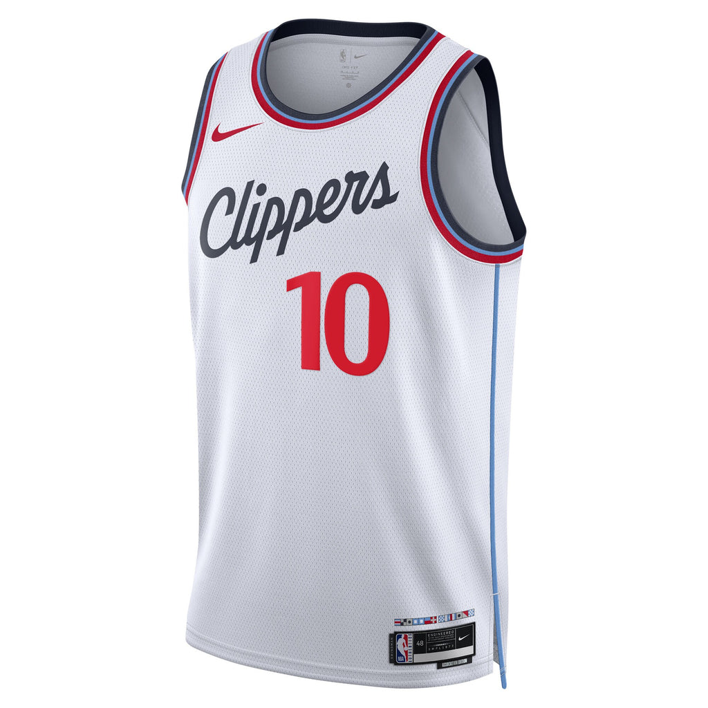 Darius Garland Los Angeles Clippers Association Edition Swingman Jersey - White - Unisex