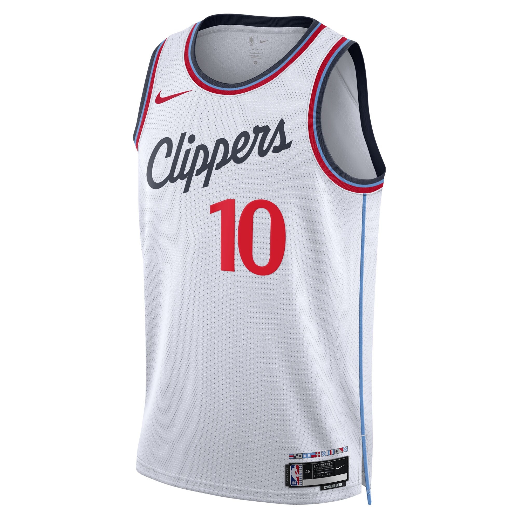 Darius Garland Los Angeles Clippers Association Edition Swingman Jersey - White - Unisex