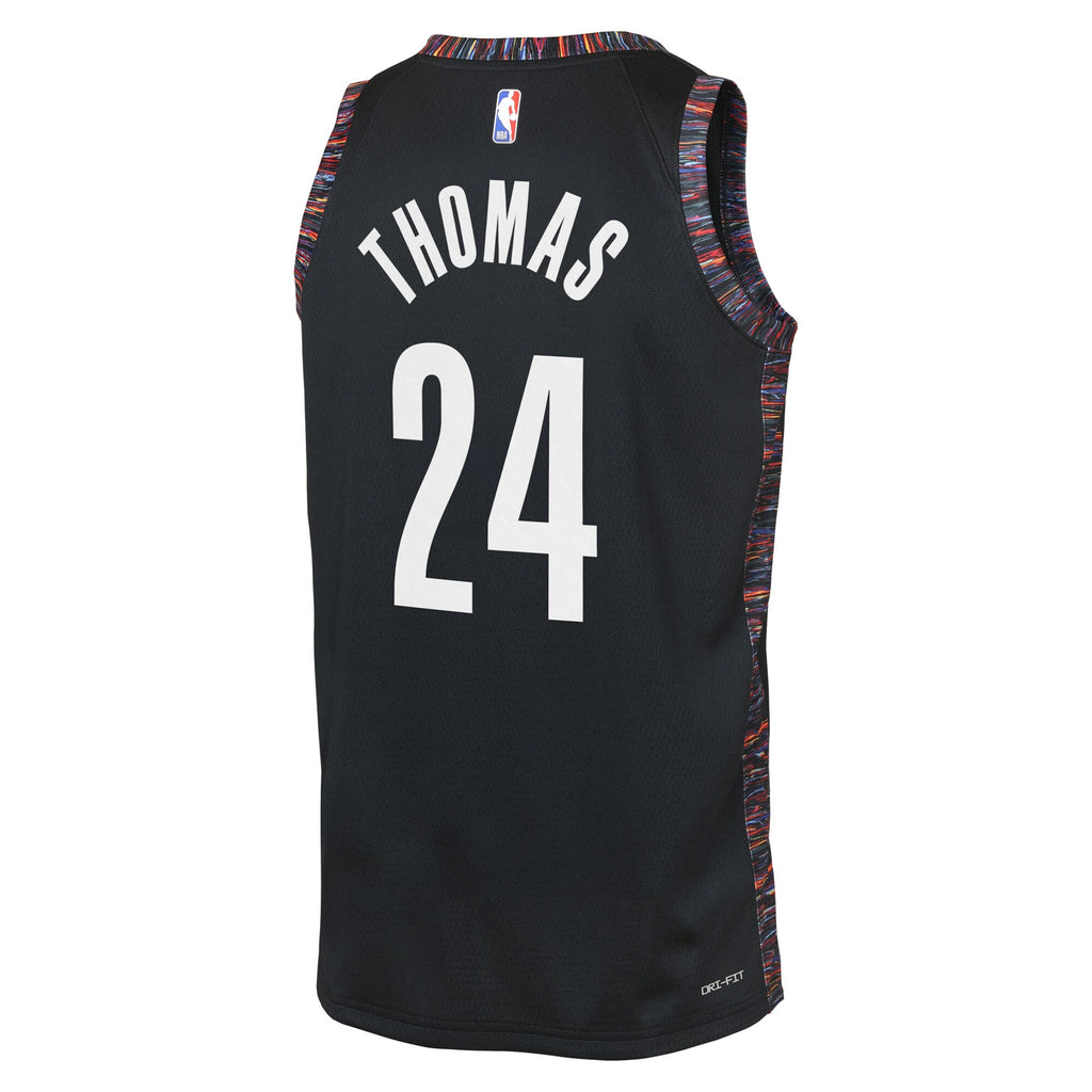Cam Thomas Brooklyn Nets 2025/26 City Edition Swingman Jersey - Black - Youth
