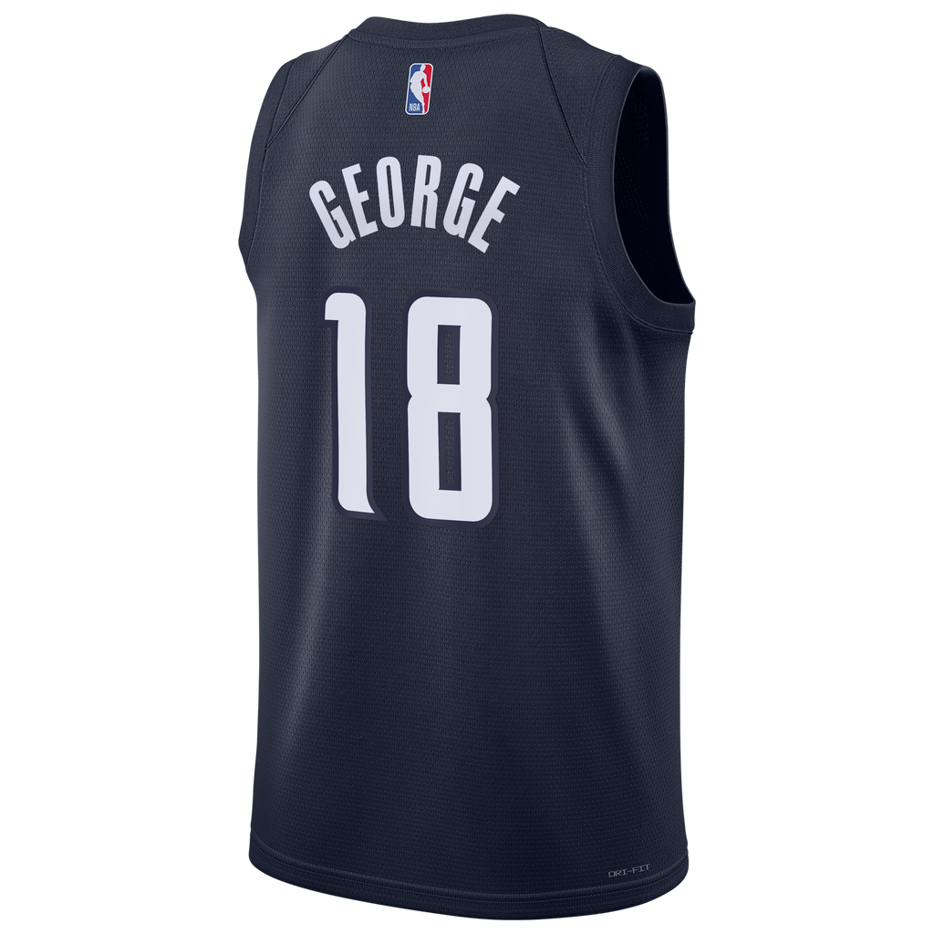Kyshawn George Washington Wizards Statement Edition Swingman Jersey - Navy - Mens