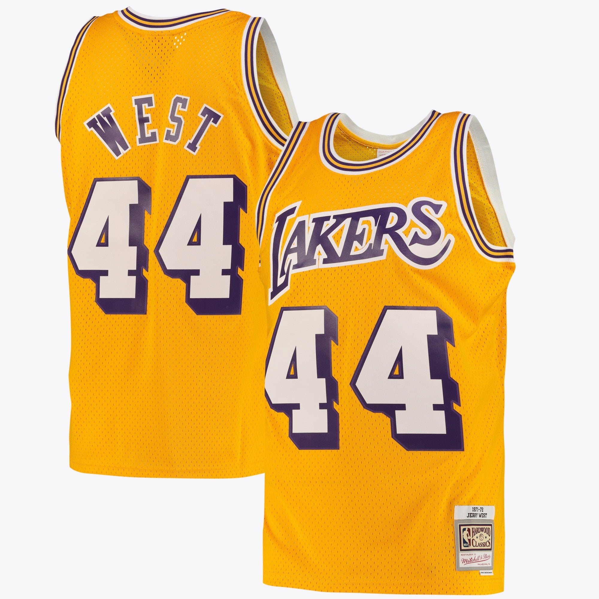 Jerry West Los Angeles Lakers Swingman Road Jersey - Light Gold - Mens