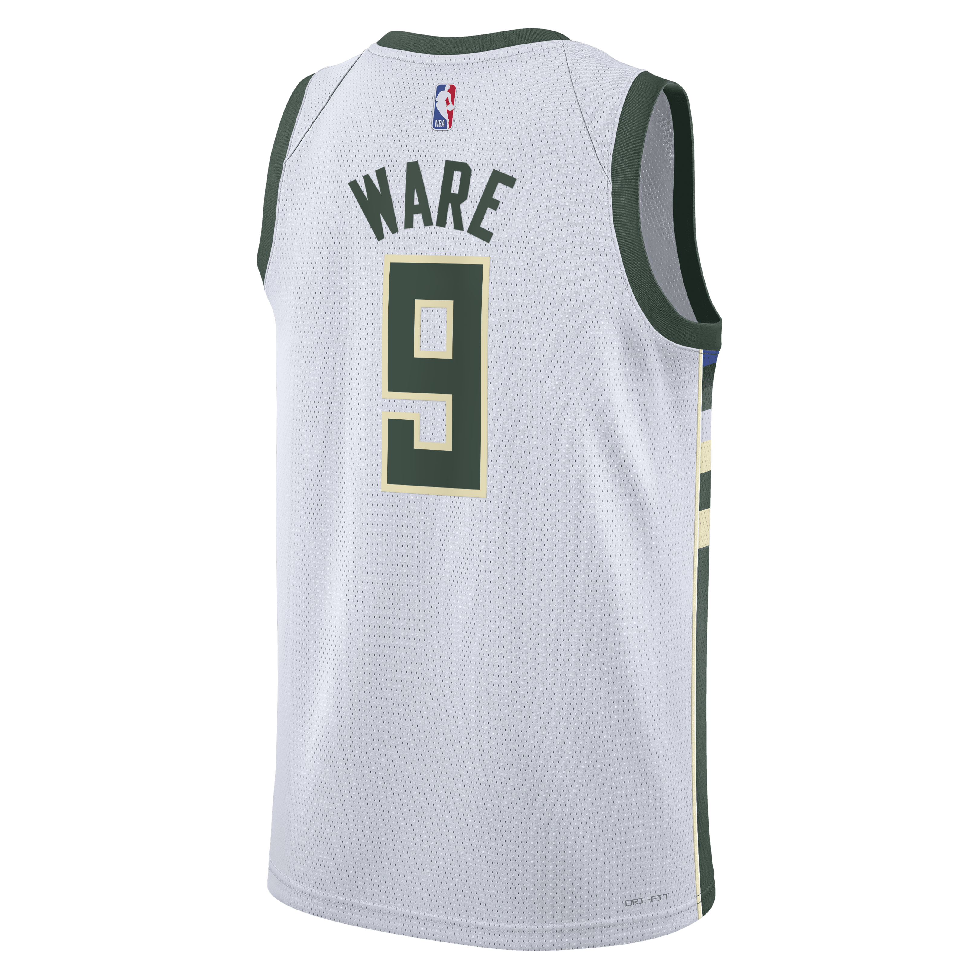 Kel'el Ware Milwaukee Bucks Association Edition Swingman Jersey - White - Unisex