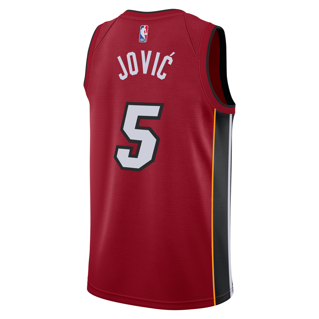 Nikola Jović Miami Heat Statement Edition Swingman Jersey - Red - Unisex
