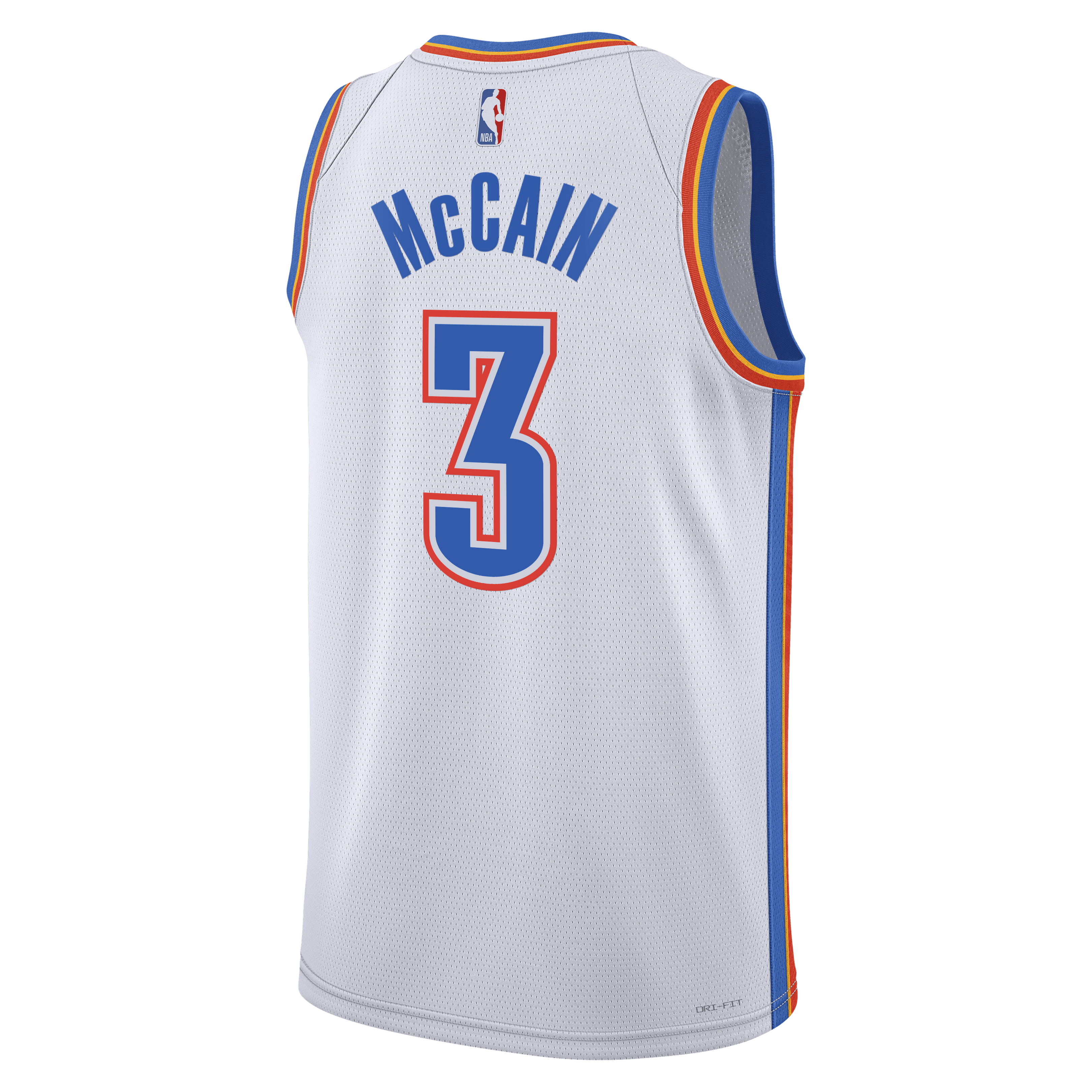 Jared McCain Oklahoma City Thunder Association Edition Swingman Jersey - White - Unisex