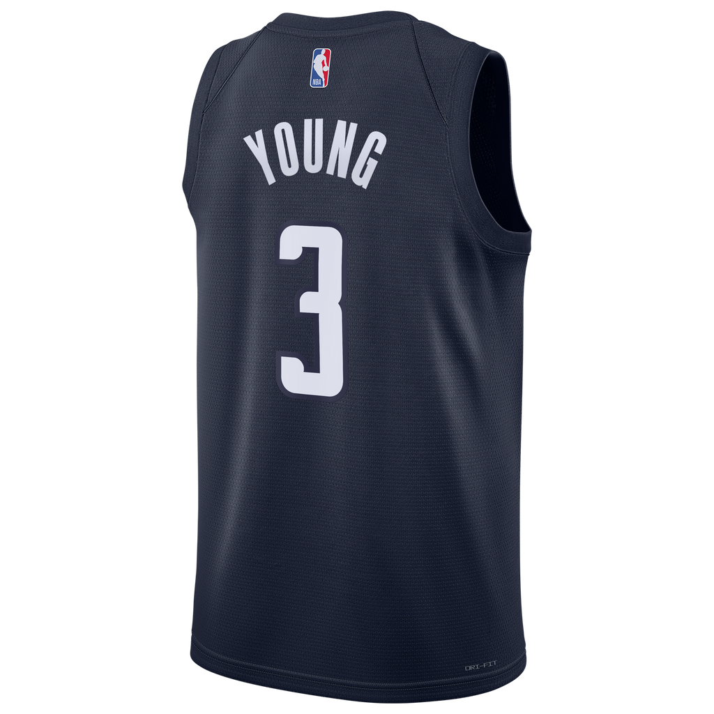 Trae Young Washington Wizards Statement Edition Swingman Jersey - Navy - Mens