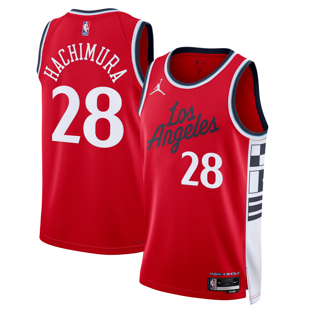 Rui Hachimura Los Angeles Clippers Statement Edition Swingman Jersey - Red - Mens