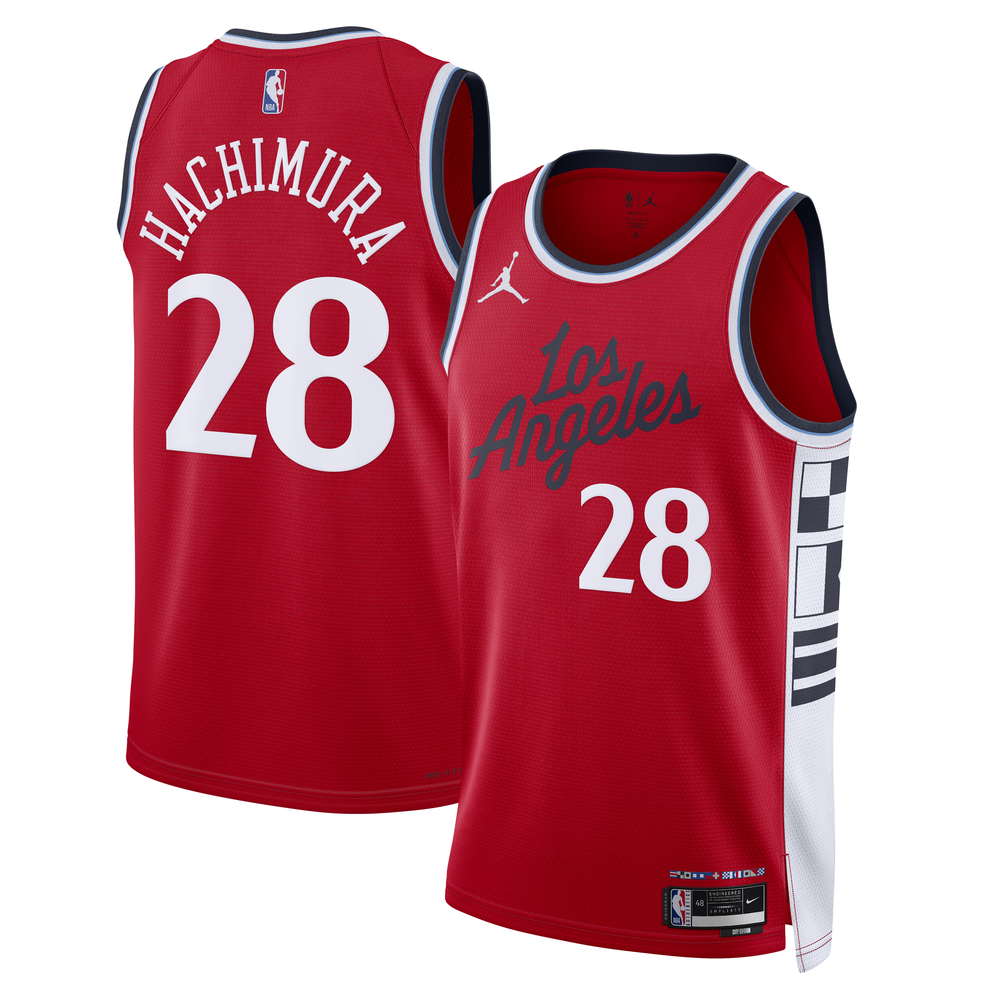 Rui Hachimura Los Angeles Clippers Statement Edition Swingman Jersey - Red - Mens