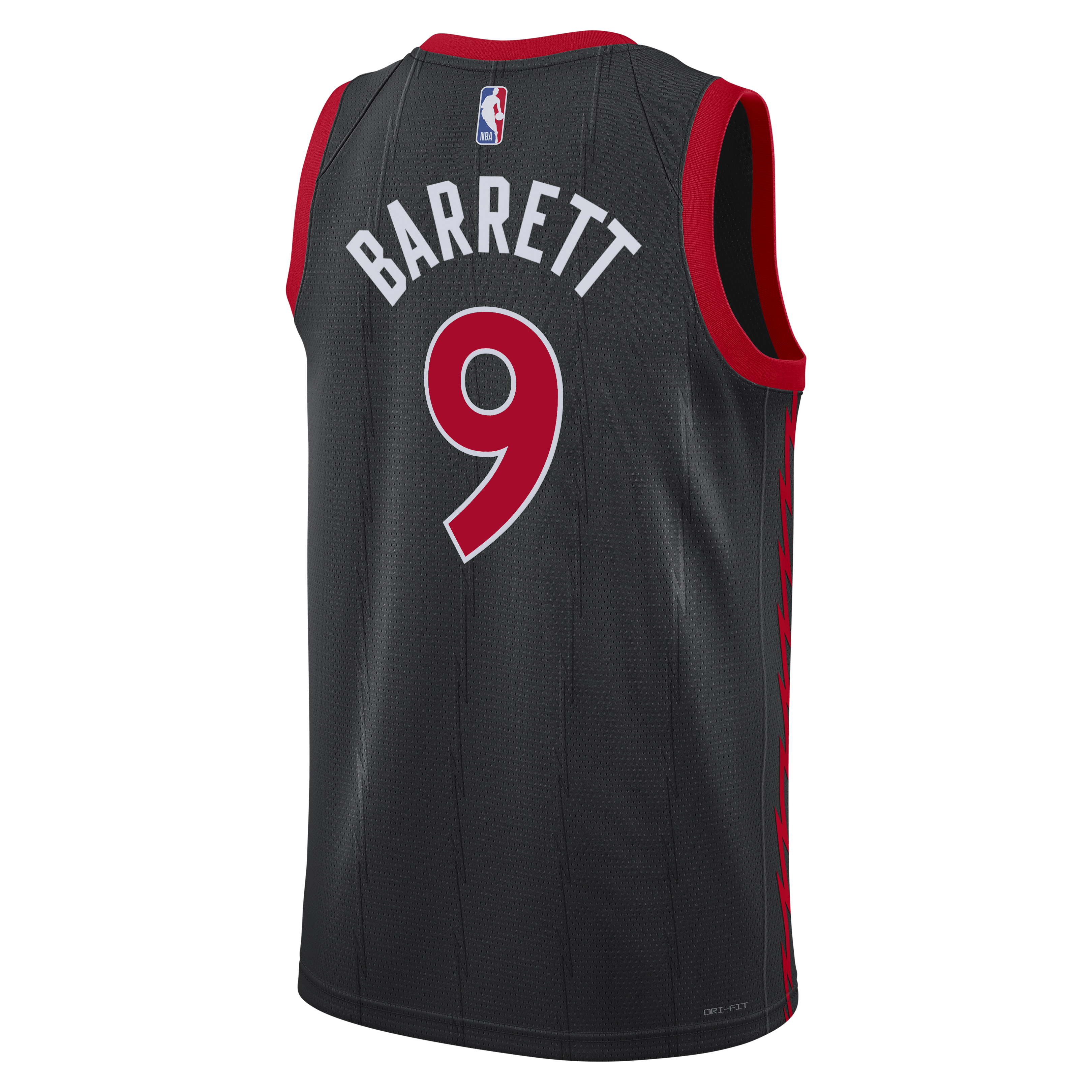 RJ Barrett Toronto Raptors Statement Edition Swingman Jersey - Black - Unisex