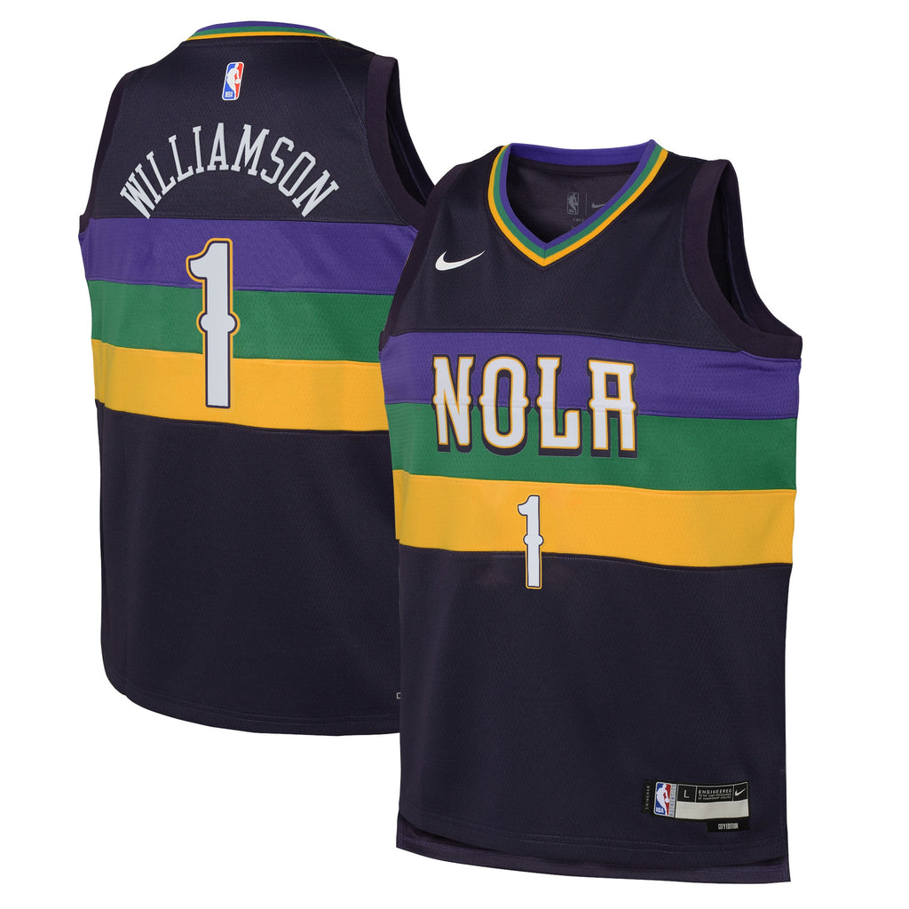 Zion Williamson New Orleans Pelicans City Edition Swingman Jersey - Purple - Youth